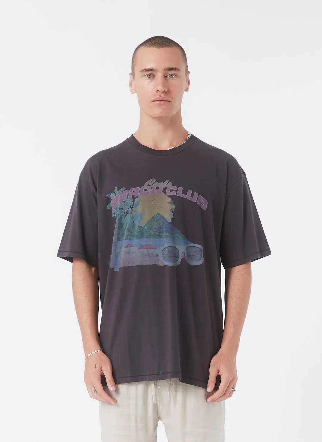 Beach Homie Tee Pigment Black sold by Barney Cools