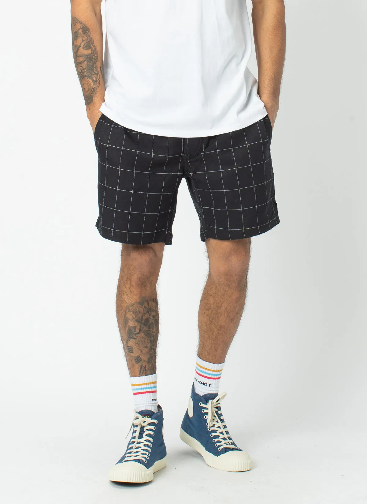 Poolside 17" Short Black Check sold by Barney Cools product image thumbnail 3