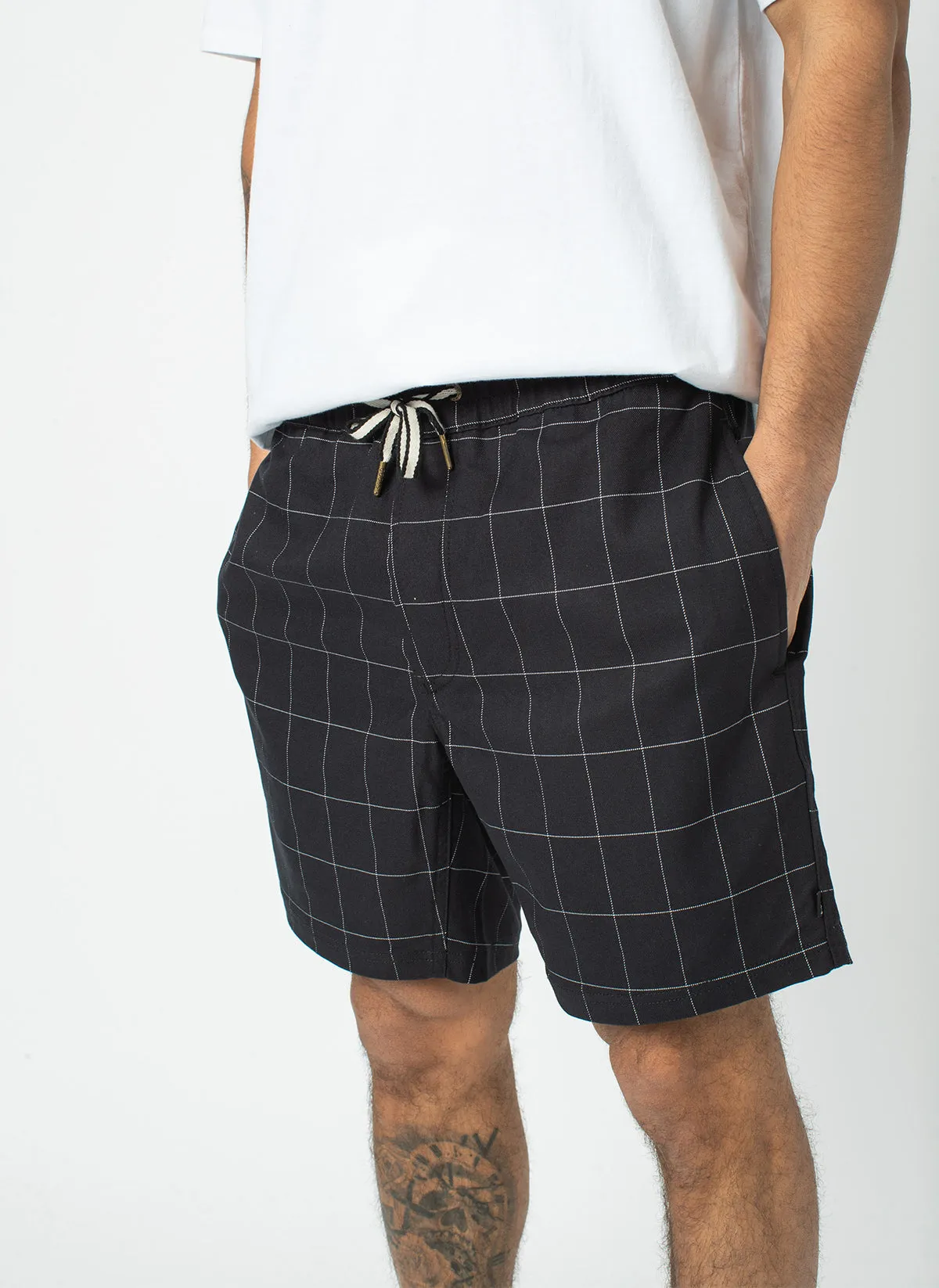 Poolside 17" Short Black Check sold by Barney Cools product image thumbnail 2