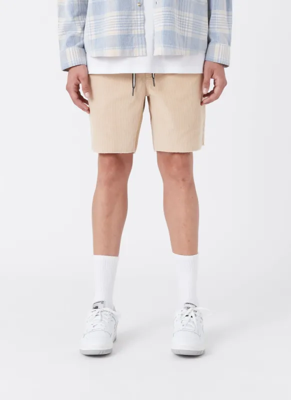 B.Relaxed Short Tan Corduroy sold by Barney Cools