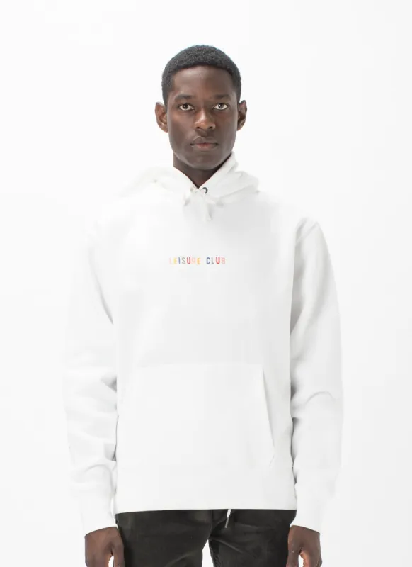 Leisure Micro Hood Sweatshirt White sold by Barney Cools