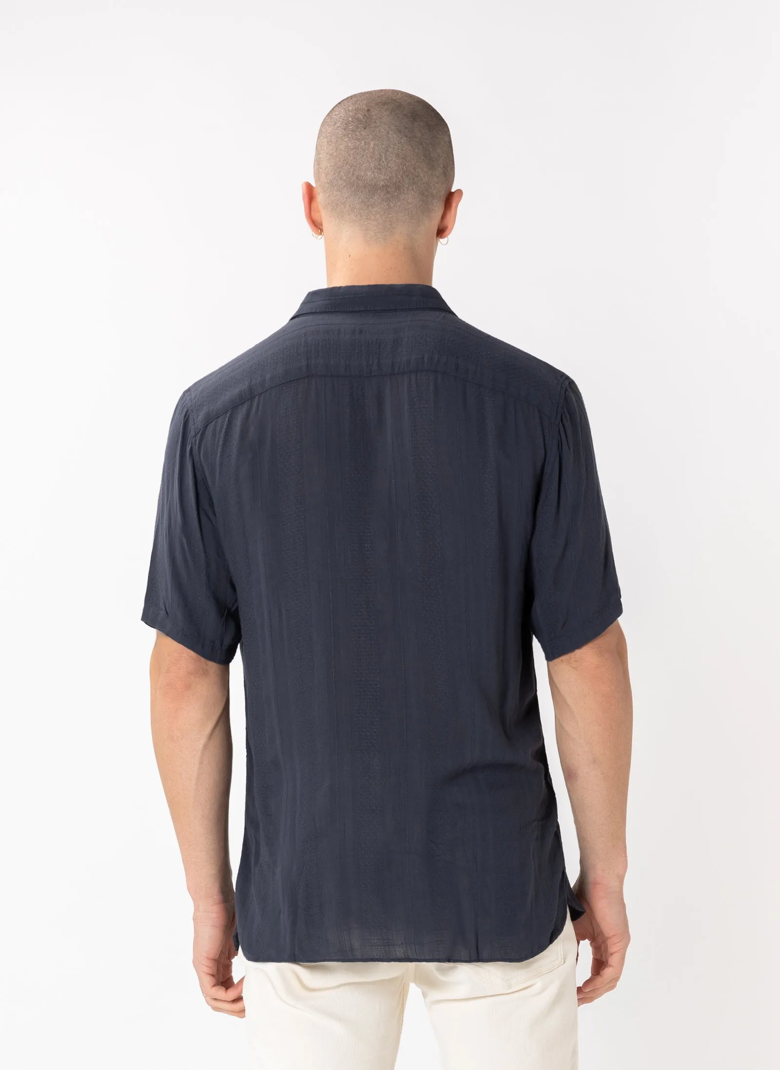 Holiday Shirt Navy Jacquard sold by Barney Cools product image thumbnail 4