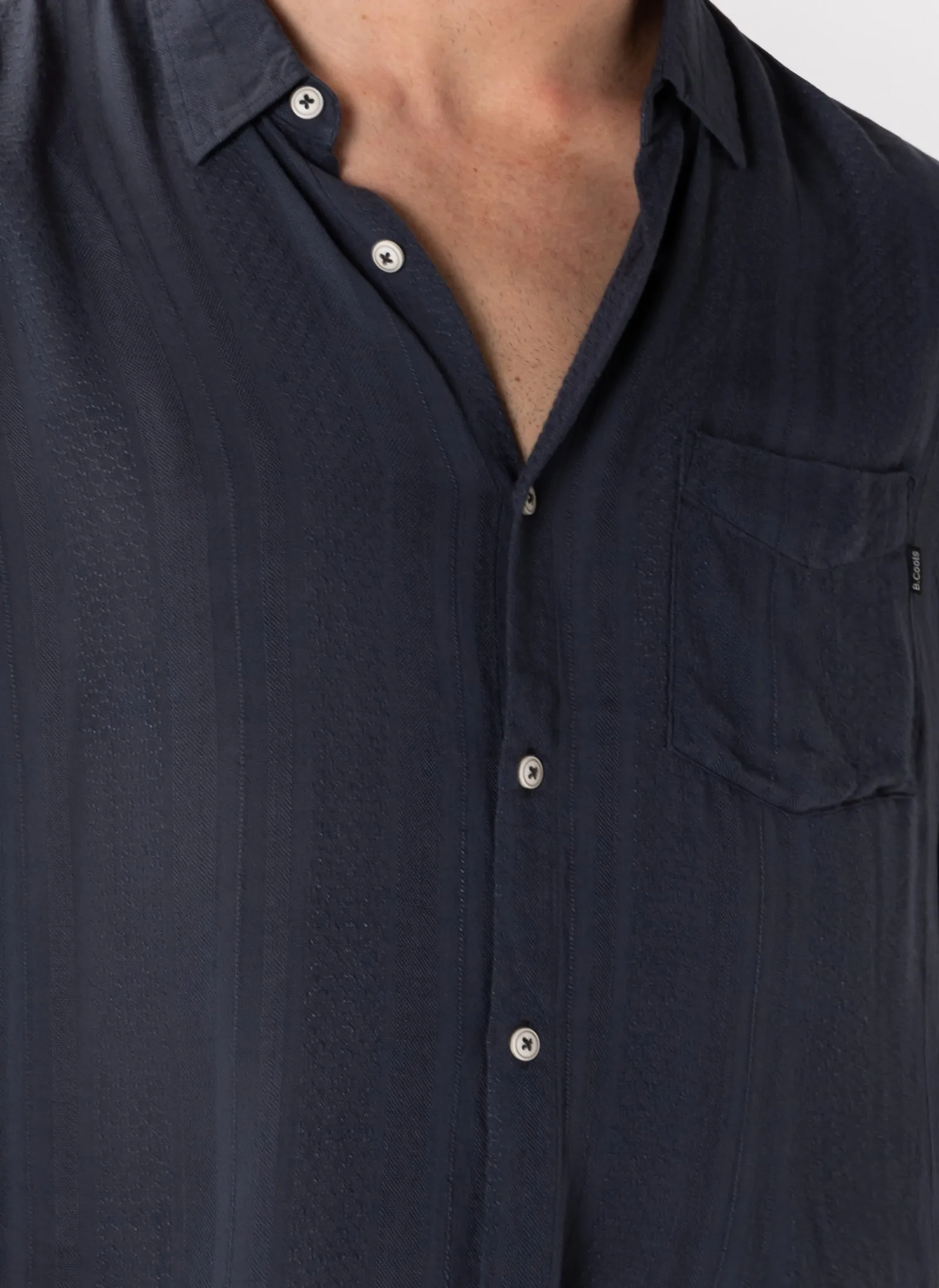 Holiday Shirt Navy Jacquard sold by Barney Cools product image thumbnail 5