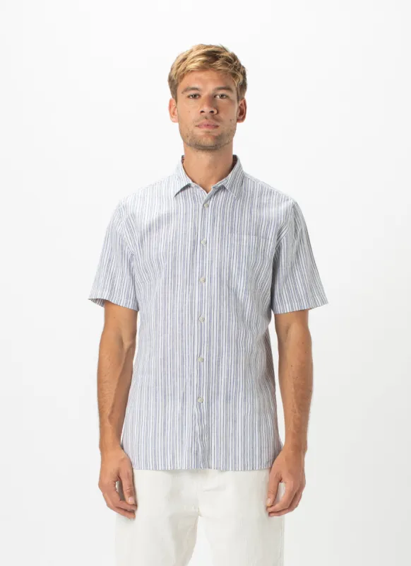 Holiday Short-Sleeve Shirt White Stripe - Sale sold by Barney Cools