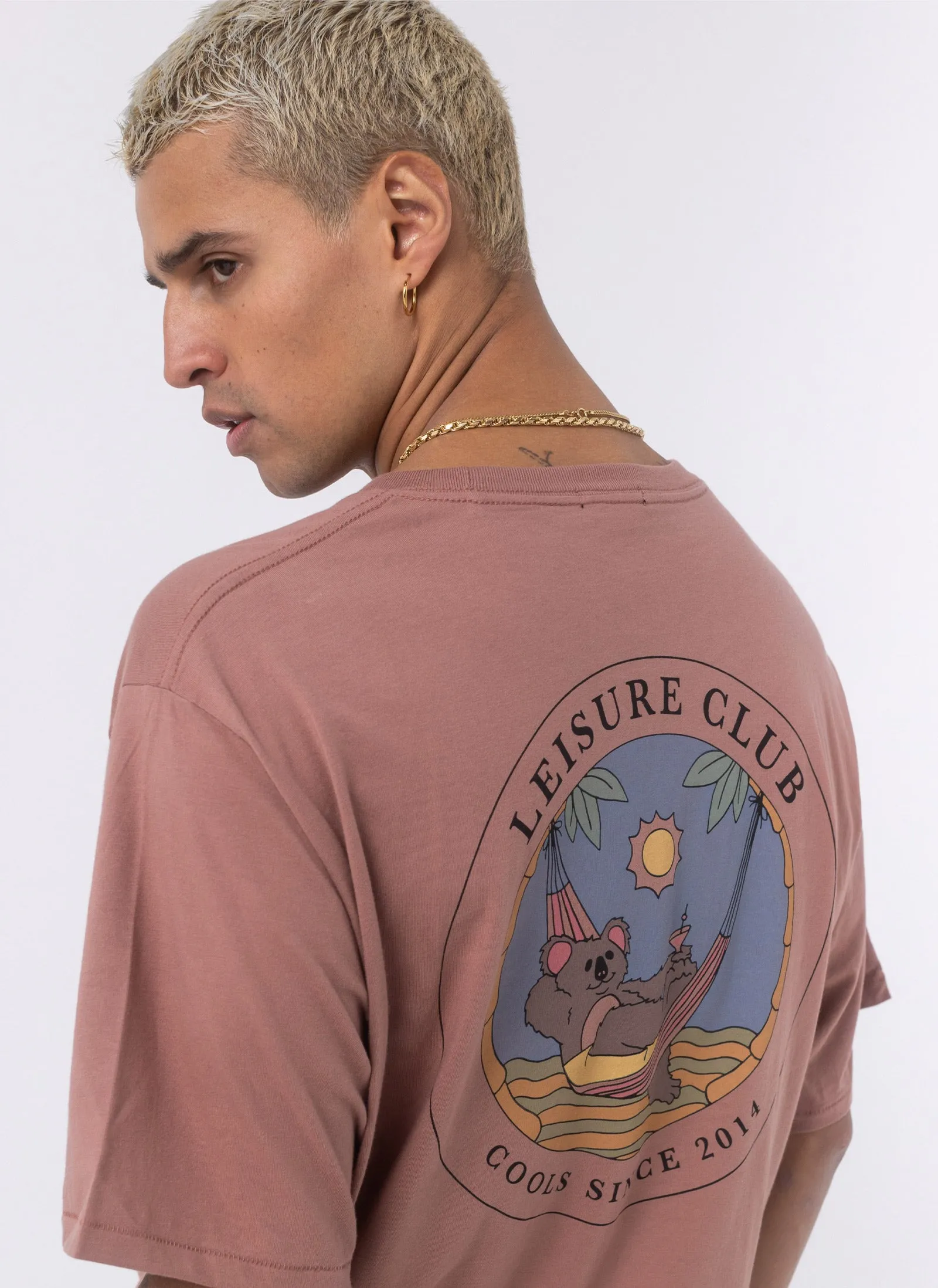 Kick Back Tee Clay sold by Barney Cools product image thumbnail 4