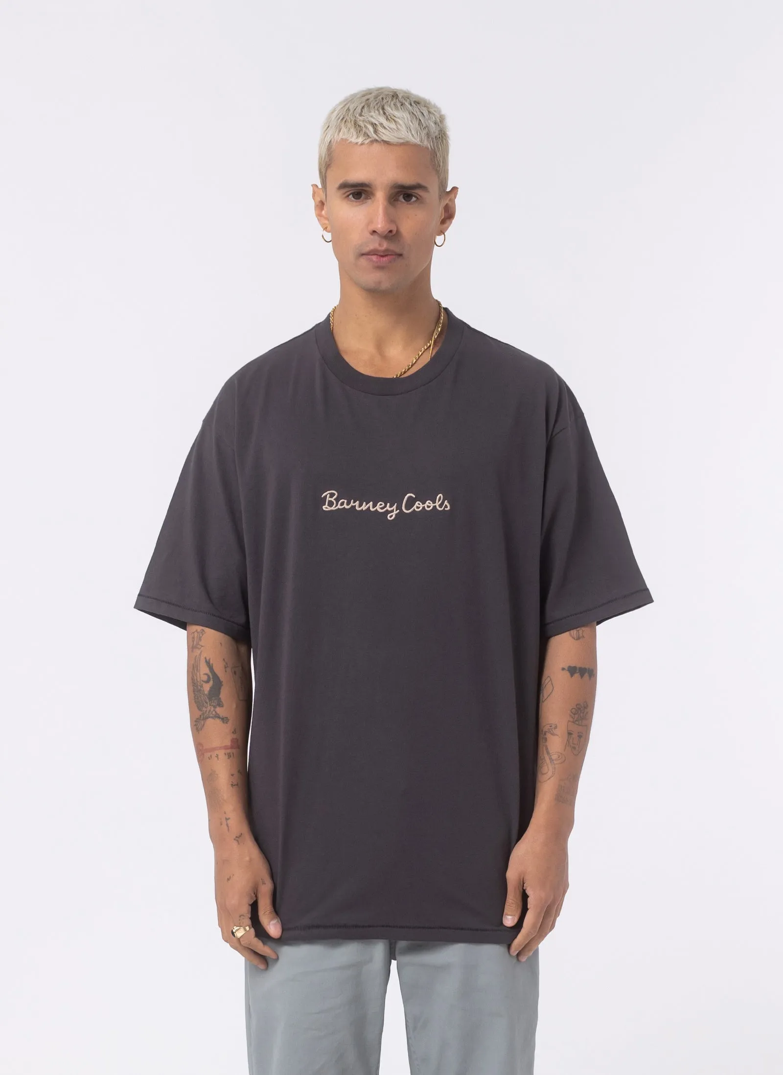 Logo Homie Tee Pigment Black sold by Barney Cools