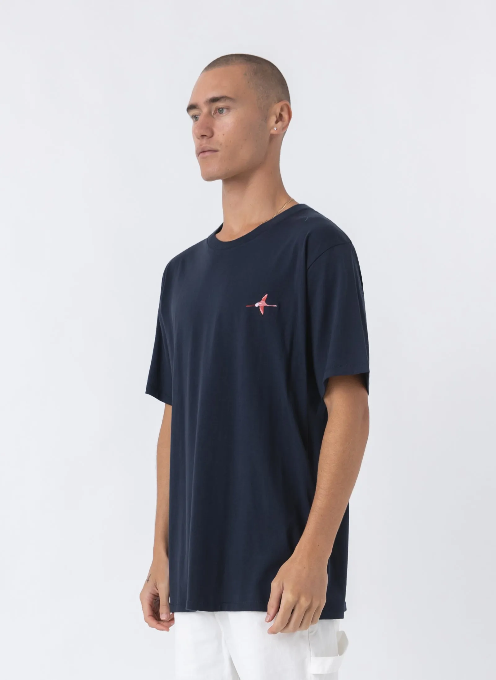 Flamingo Club Tee Slate sold by Barney Cools product image thumbnail 3