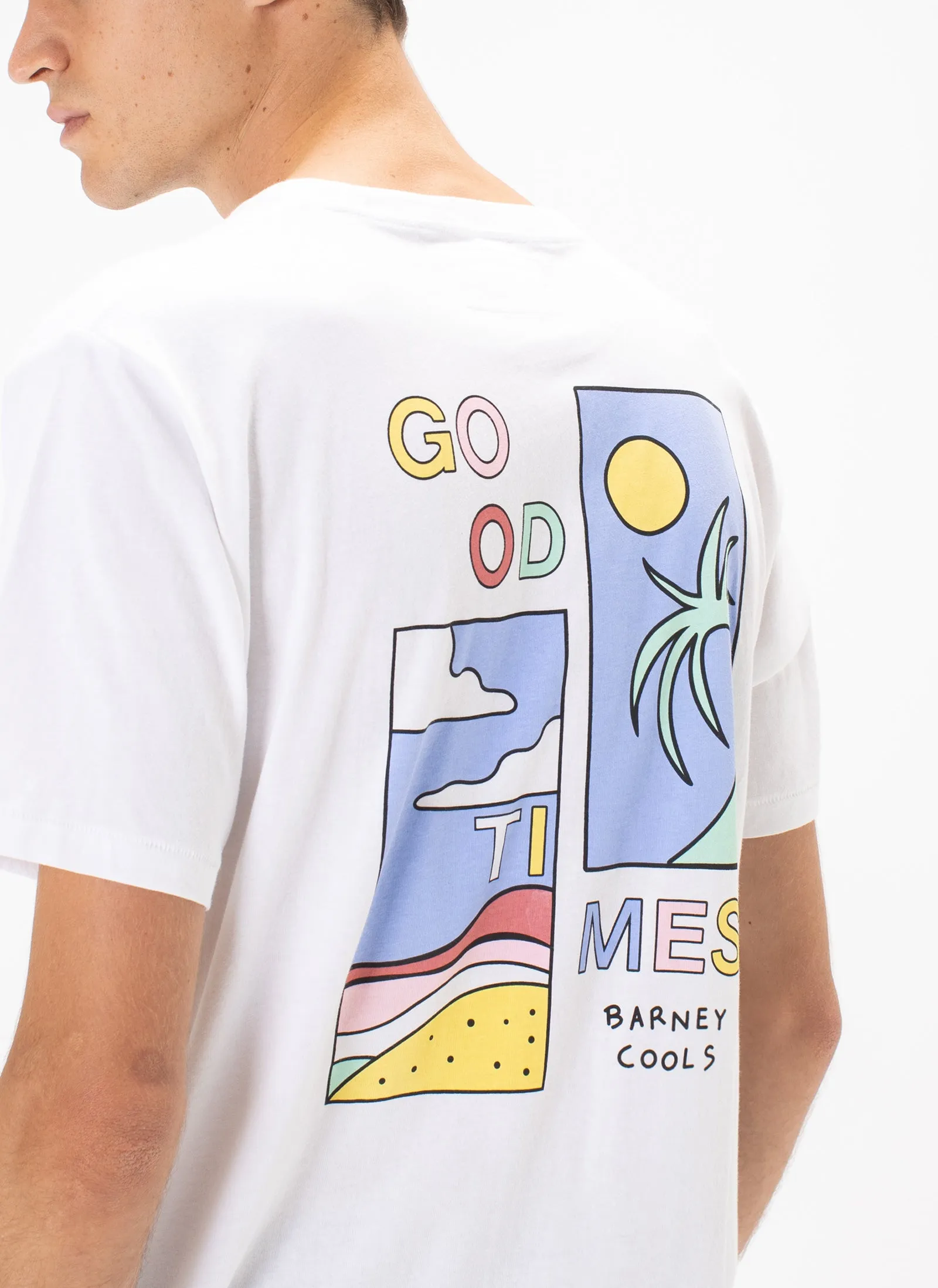 Good Times Tee White sold by Barney Cools product image thumbnail 2