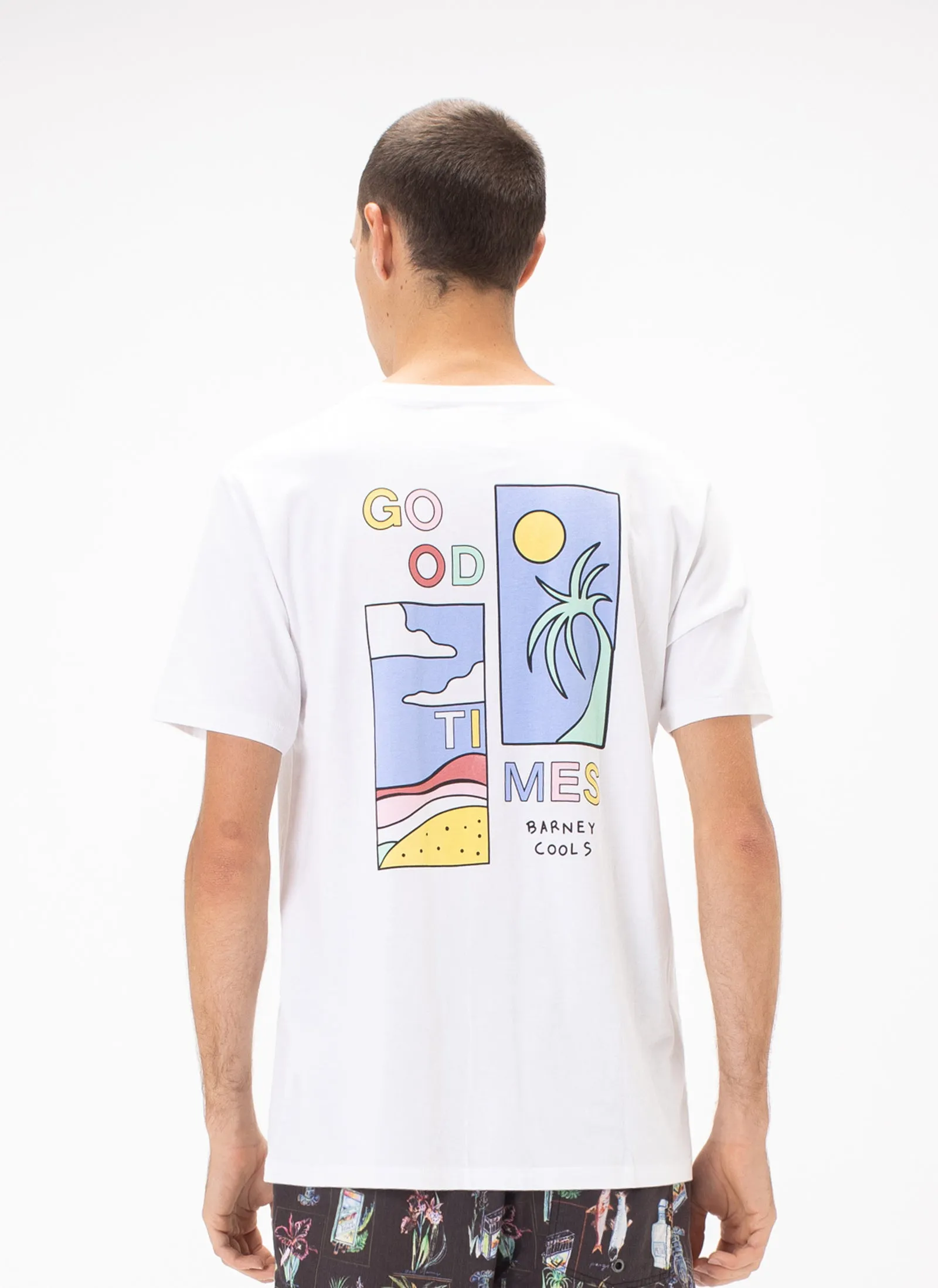 Good Times Tee White sold by Barney Cools product image thumbnail 4