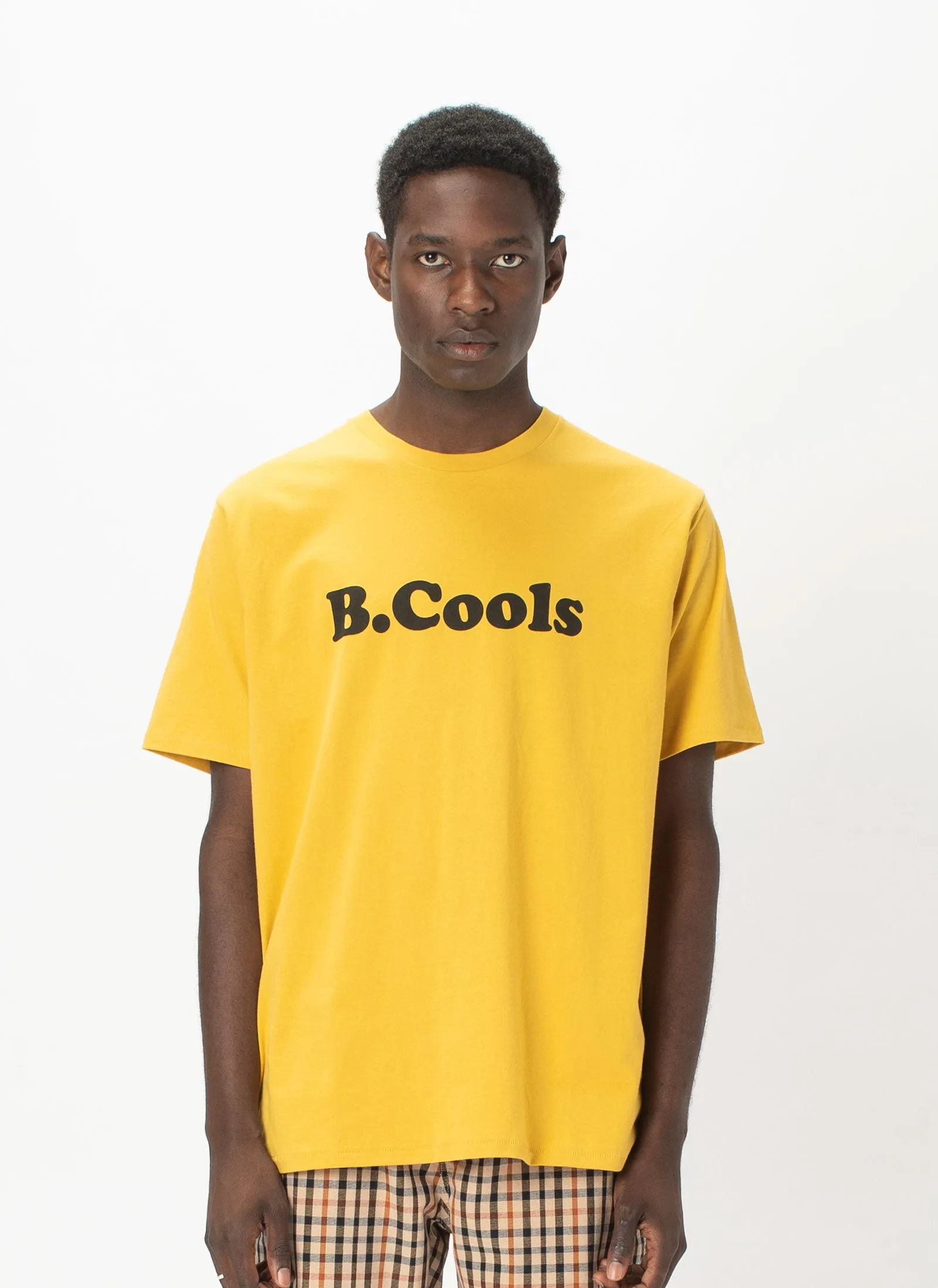 Retro Logo Tee Mustard sold by Barney Cools