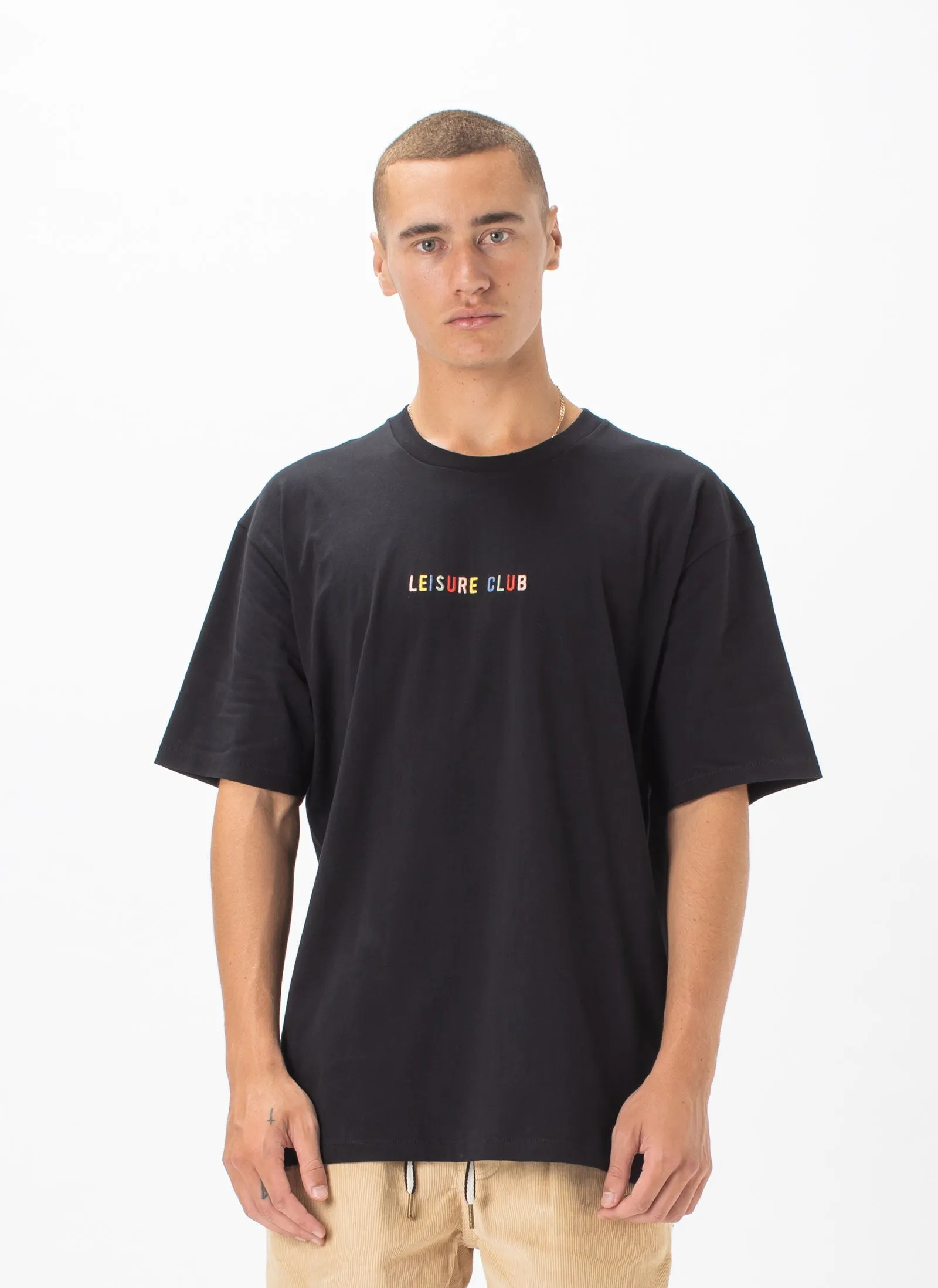 Leisure Micro Tee Black sold by Barney Cools