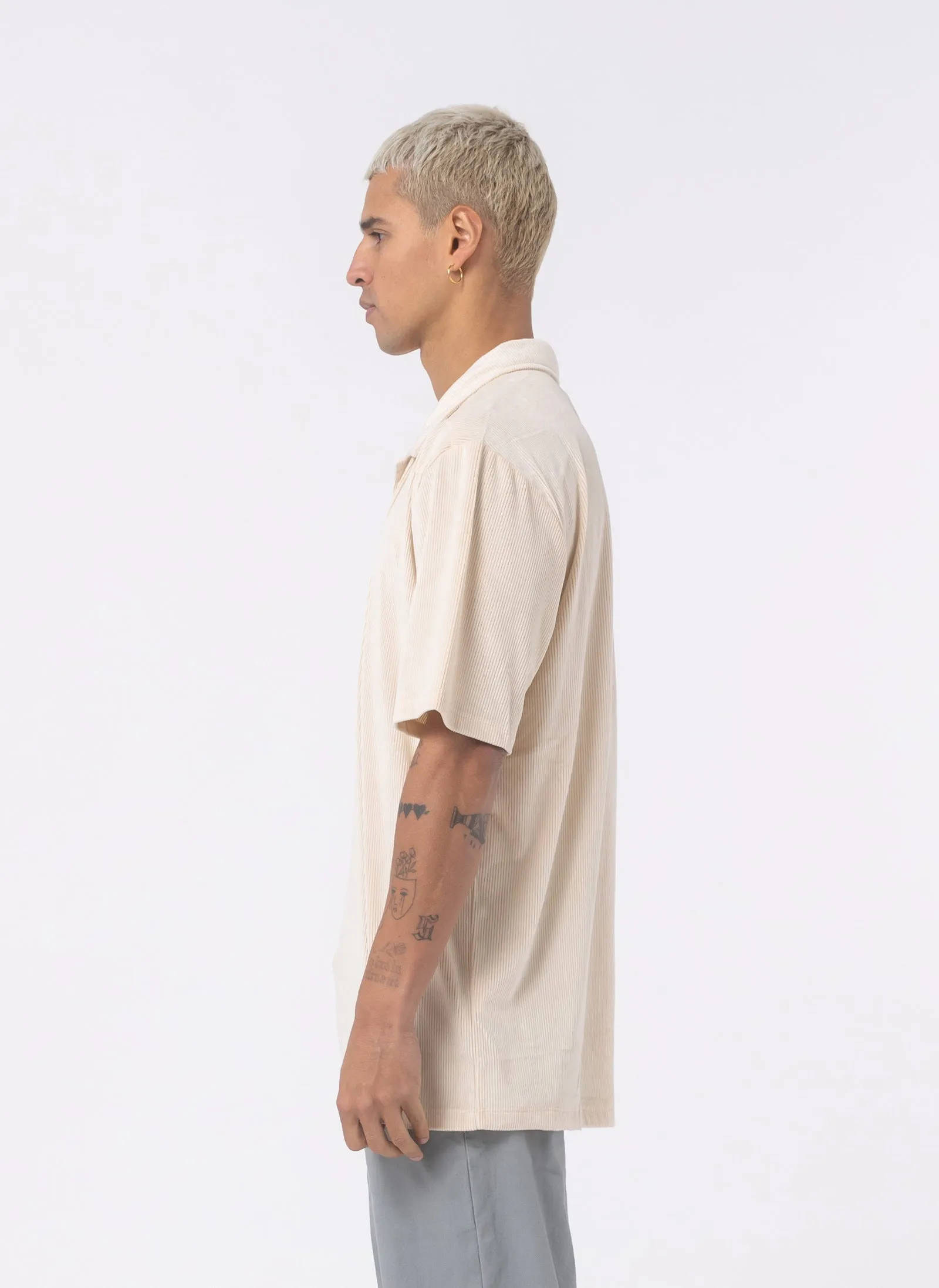 Velour Cord Polo Beige sold by Barney Cools product image thumbnail 5