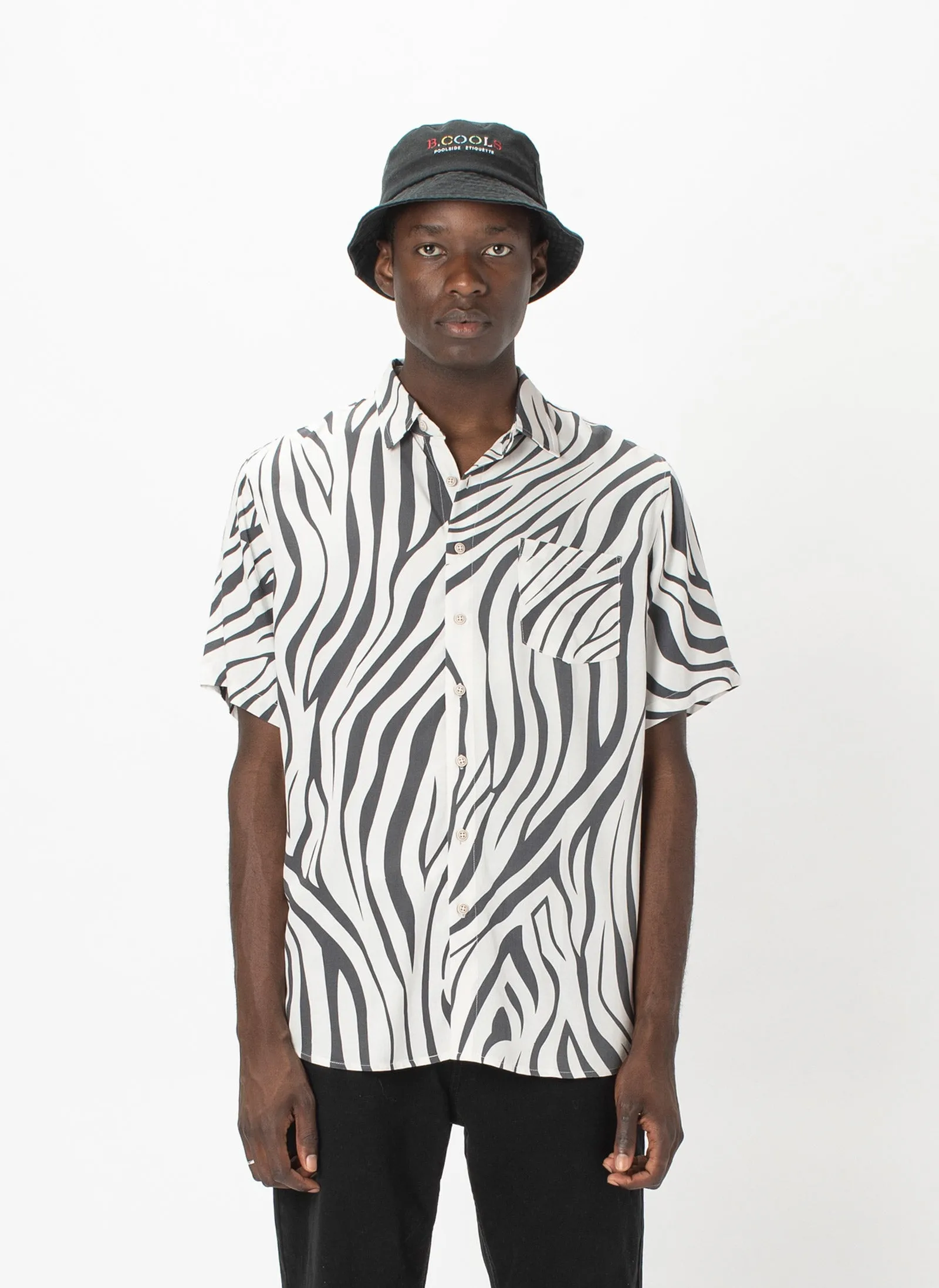 Holiday Short-Sleeve Shirt Zebra sold by Barney Cools