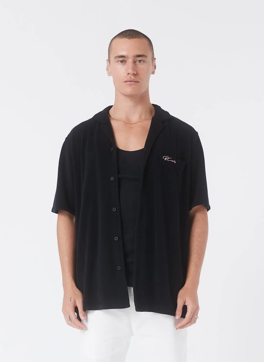 Terry Shirt Black sold by Barney Cools