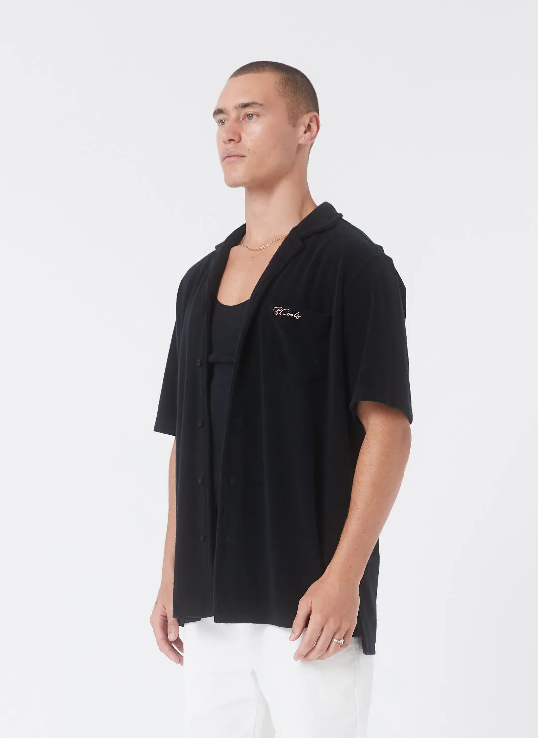 Terry Shirt Black sold by Barney Cools product image thumbnail 3