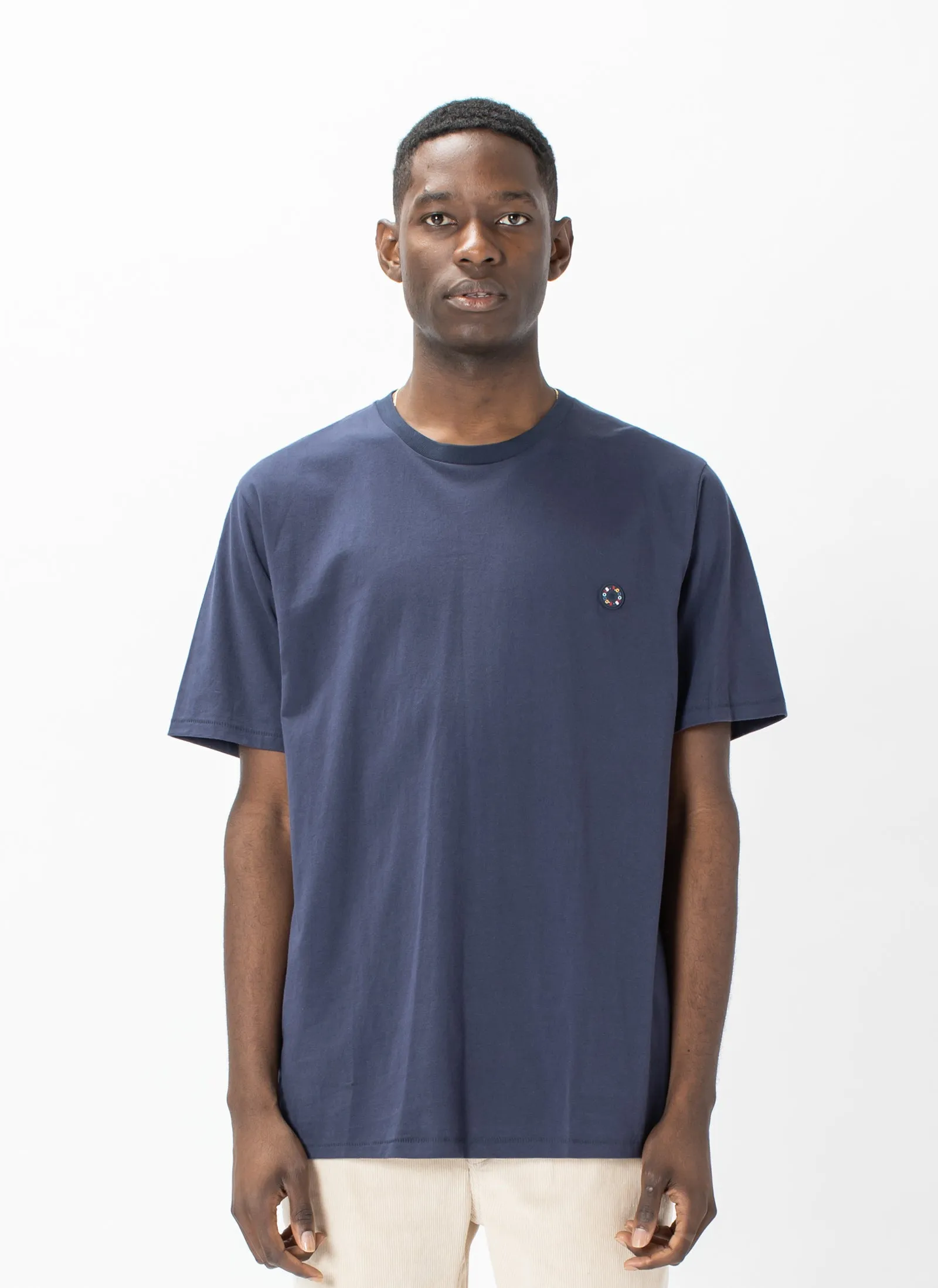 Badge Tee Slate sold by Barney Cools