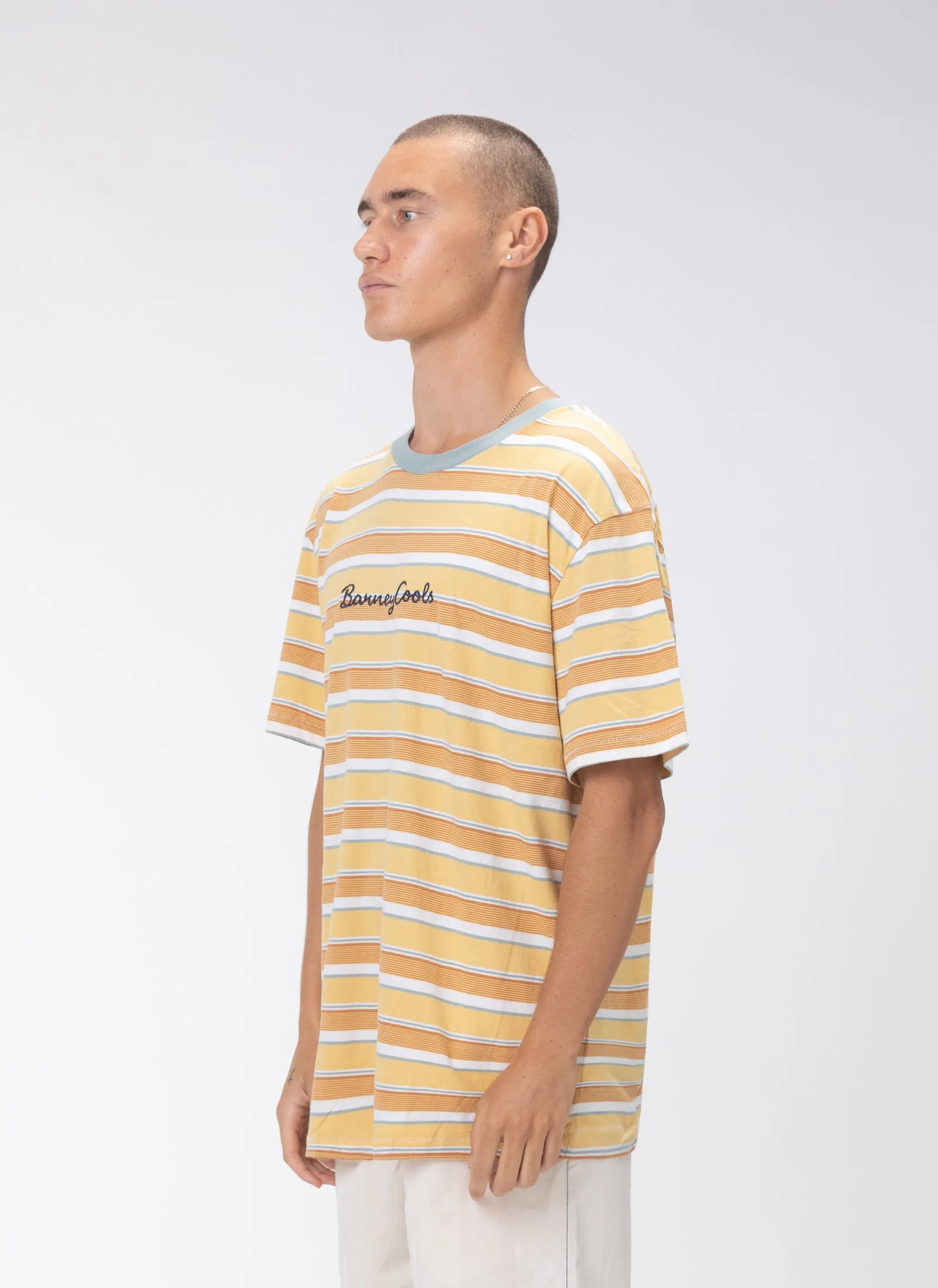 Logo Homie Tee Amber Stripe sold by Barney Cools product image thumbnail 3