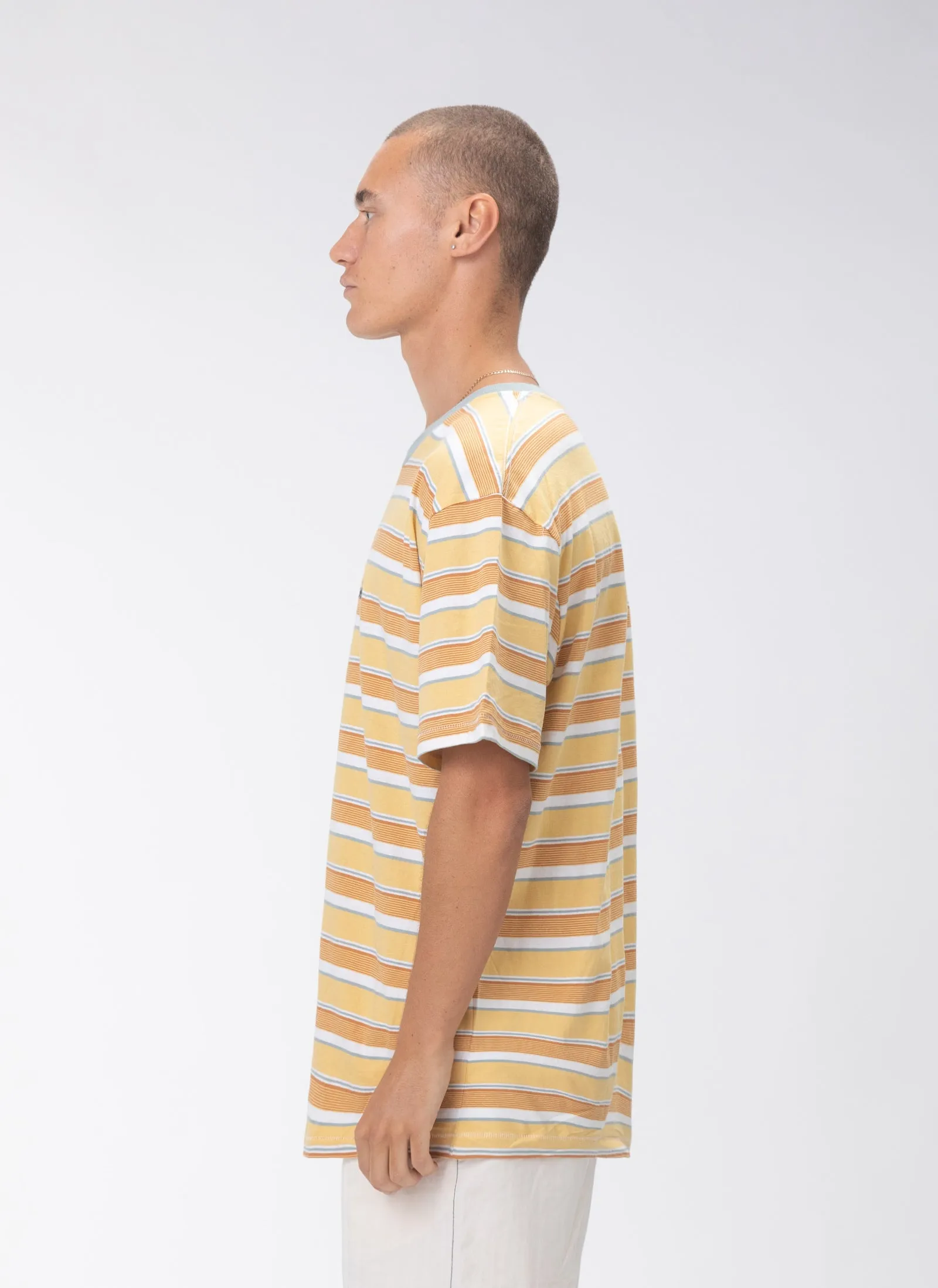 Logo Homie Tee Amber Stripe sold by Barney Cools product image thumbnail 4