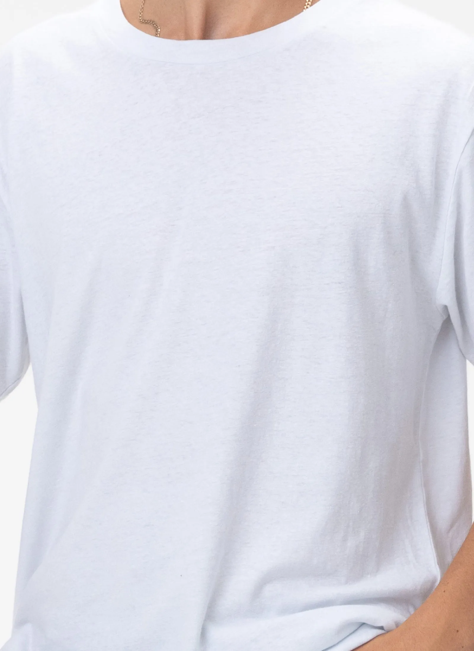 Lucia Linen Tee Off White sold by Barney Cools product image thumbnail 2