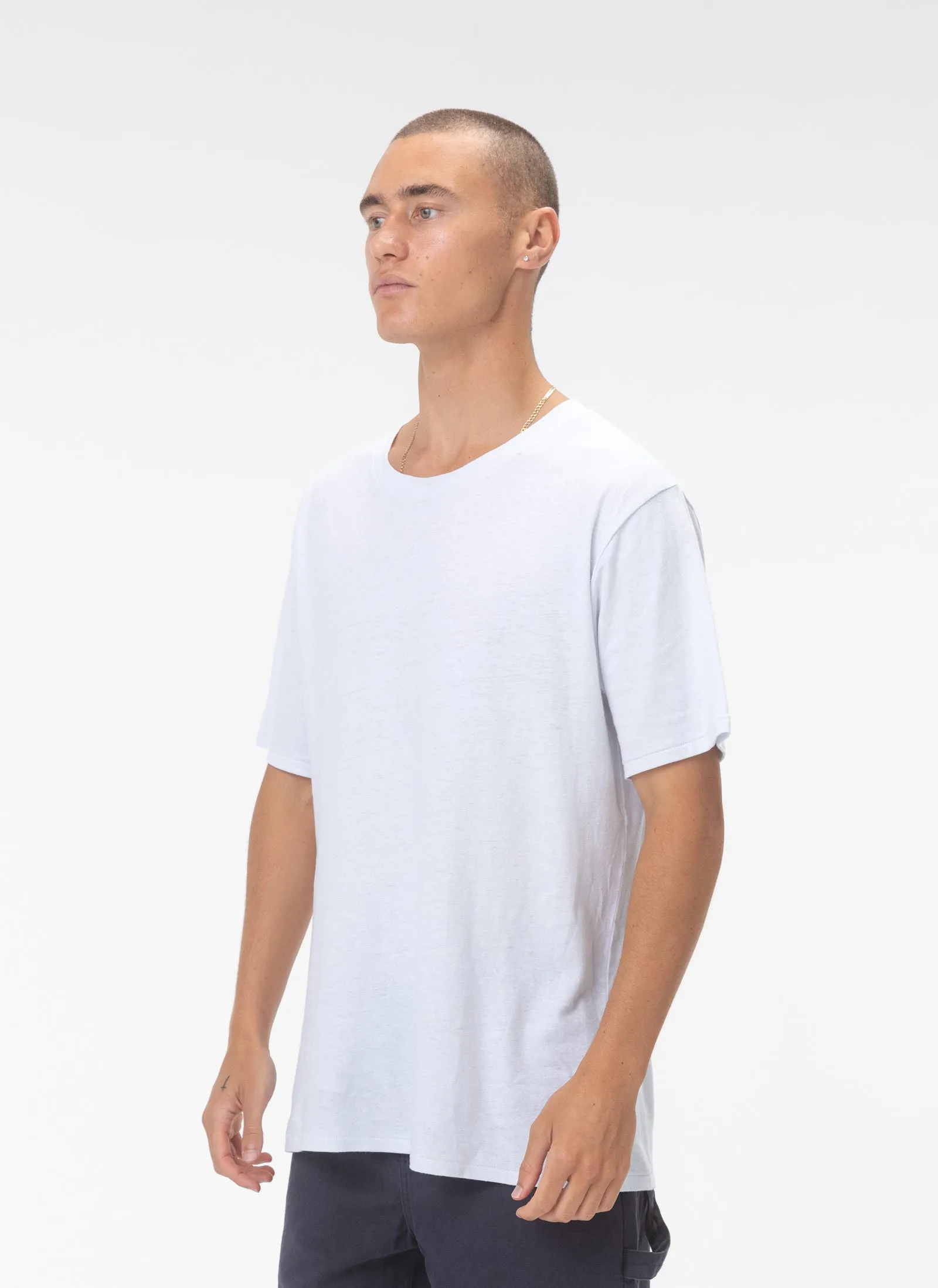 Lucia Linen Tee Off White sold by Barney Cools product image thumbnail 3
