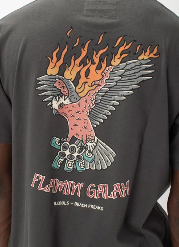 Galah Tee Pigment Black sold by Barney Cools