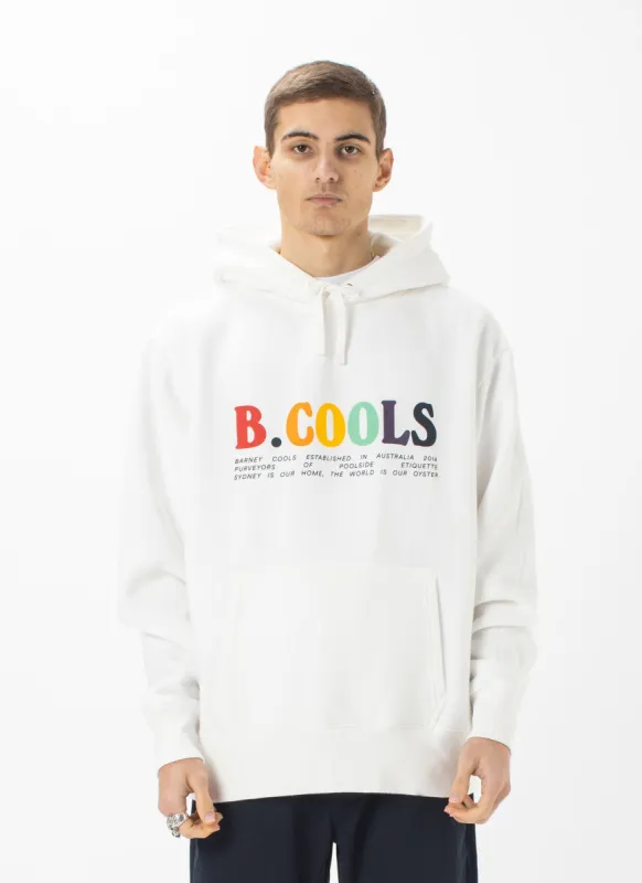 B.Bold Hood Sweatshirt White sold by Barney Cools
