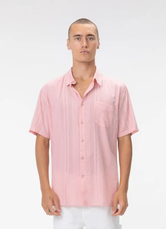 Holiday Shirt Pink Jacquard sold by Barney Cools