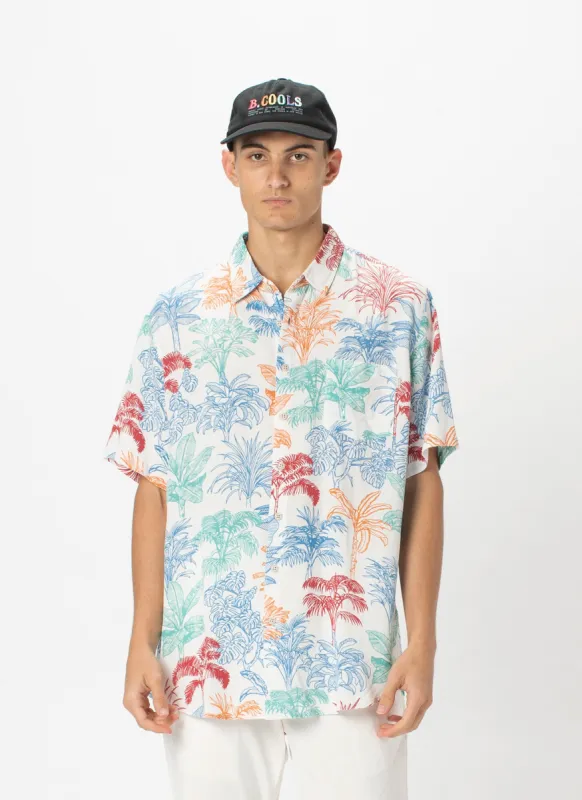 Holiday Short-Sleeve Shirt White Ferns made by Barney Cools