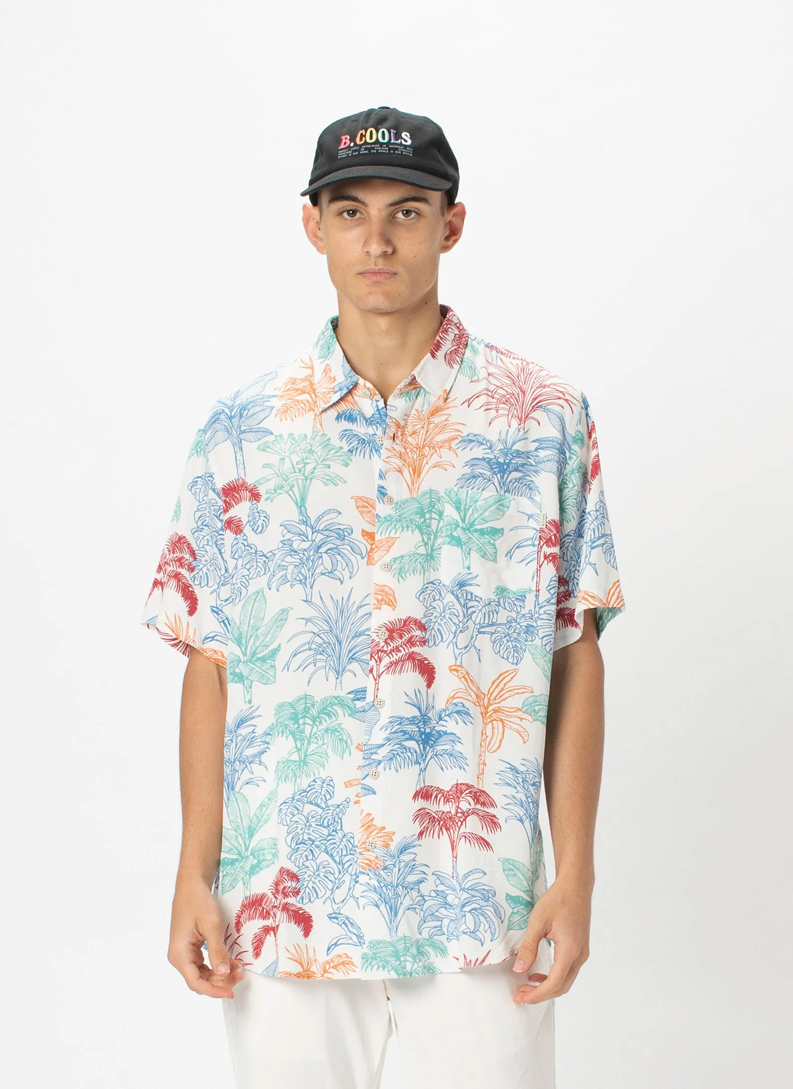 Holiday Short-Sleeve Shirt White Ferns sold by Barney Cools