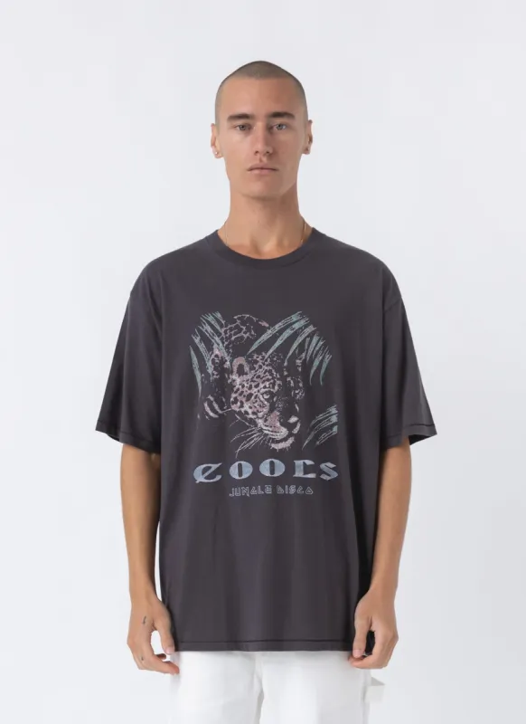 Jungle Tee Pigment Black sold by Barney Cools