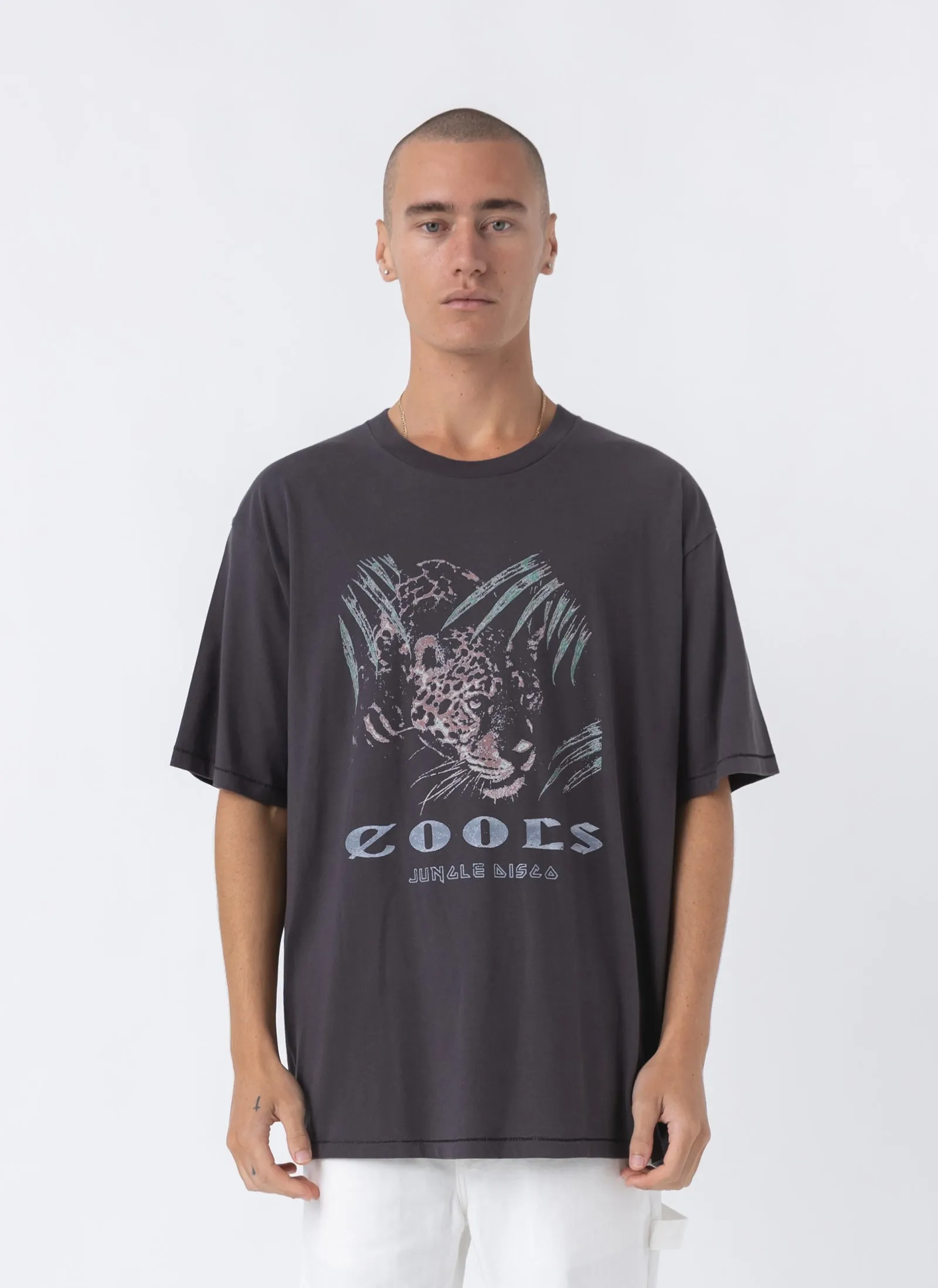 Jungle Tee Pigment Black sold by Barney Cools