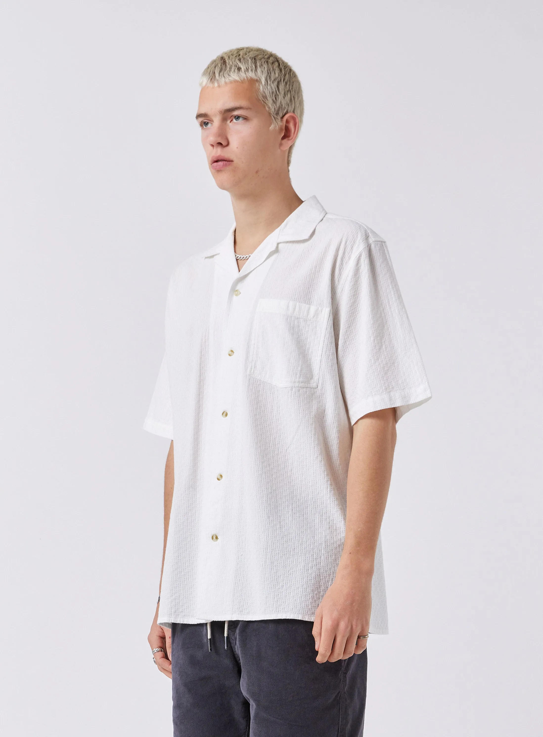 Resort Shirt Luxe White sold by Barney Cools product image thumbnail 3