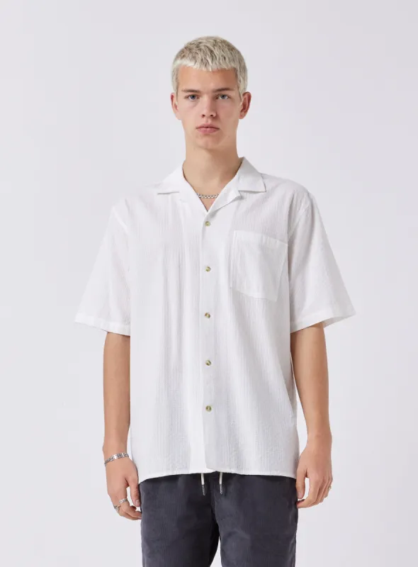 Resort Shirt Luxe White sold by Barney Cools