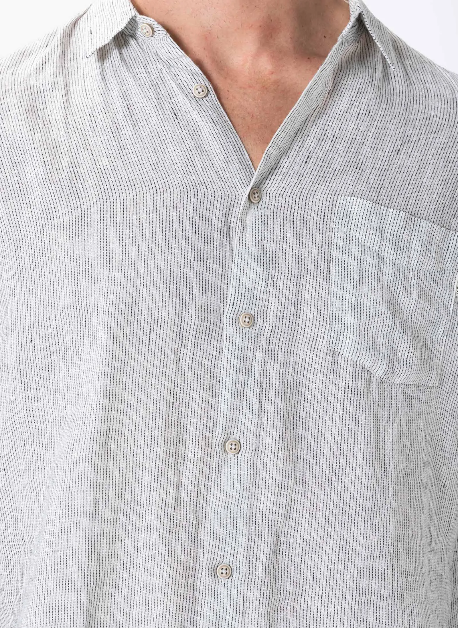 Holiday Linen LS Shirt White Stripe sold by Barney Cools product image thumbnail 2