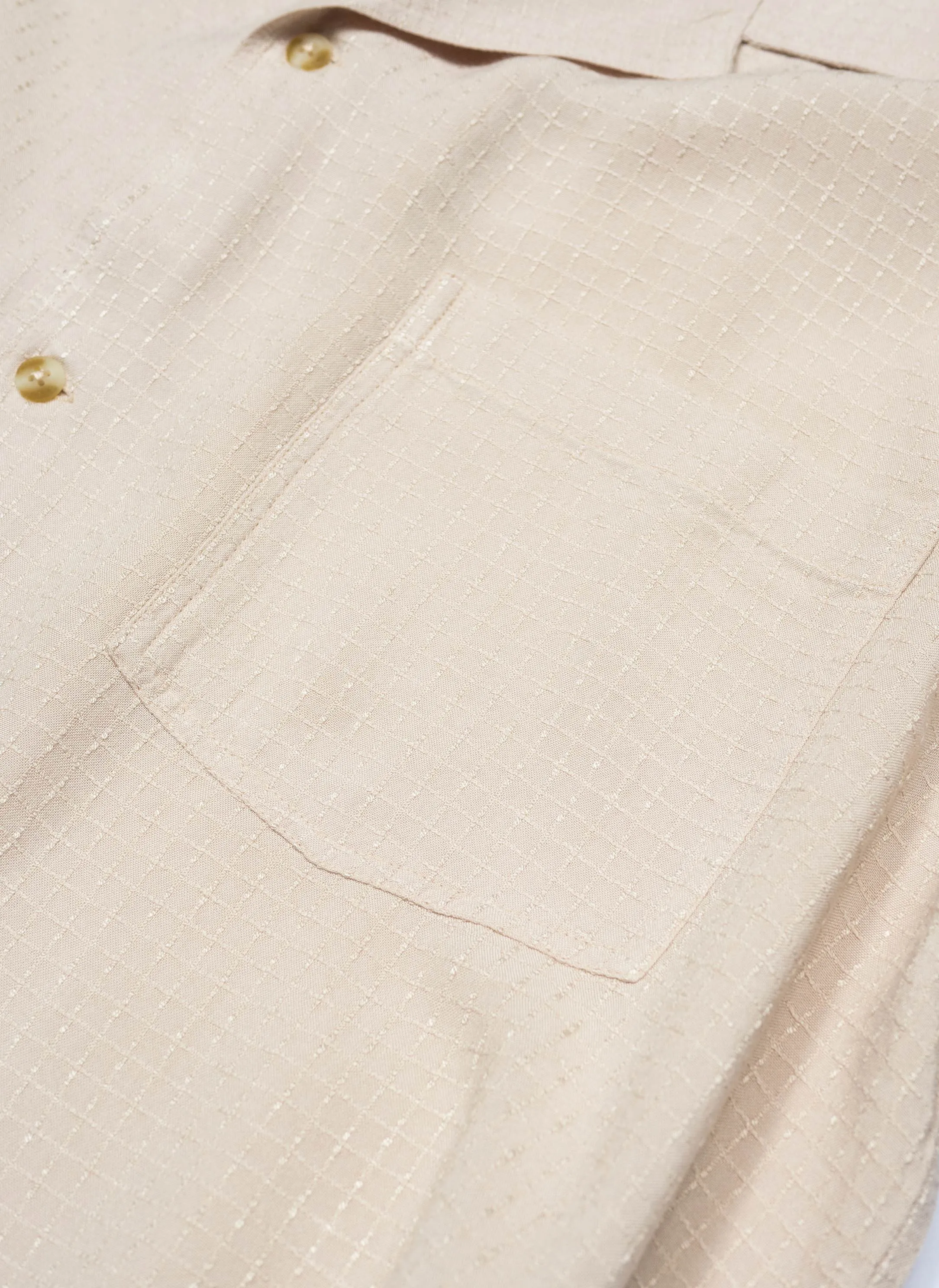 Resort Shirt Bone Jacquard sold by Barney Cools product image thumbnail 2