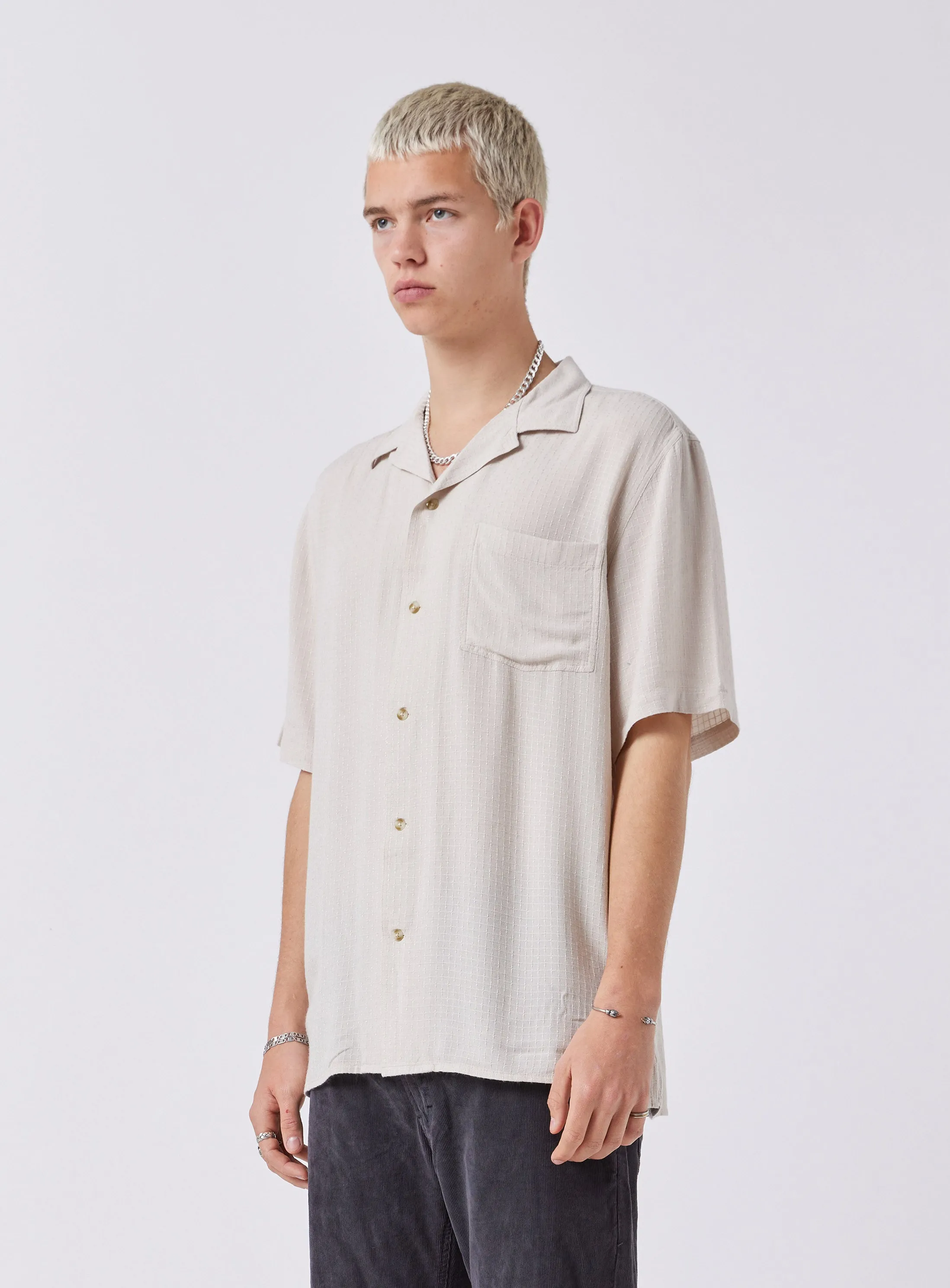 Resort Shirt Bone Jacquard sold by Barney Cools product image thumbnail 4