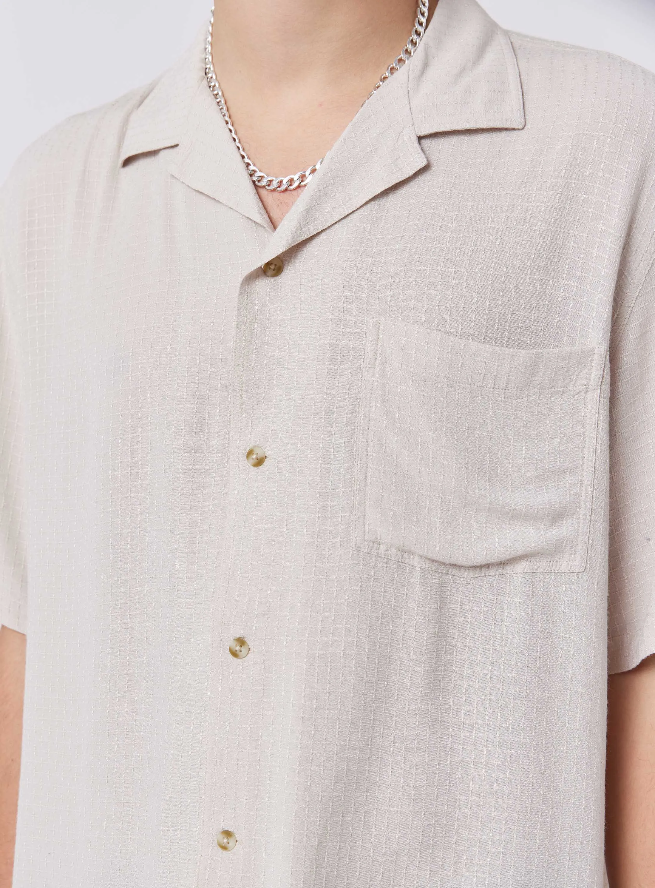 Resort Shirt Bone Jacquard sold by Barney Cools product image thumbnail 3