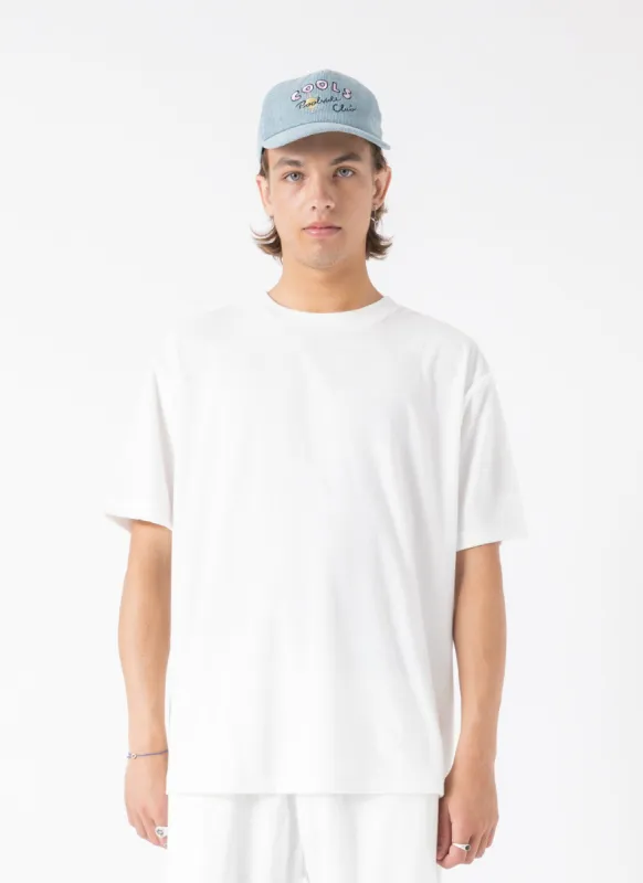 Terry Homie Tee White sold by Barney Cools