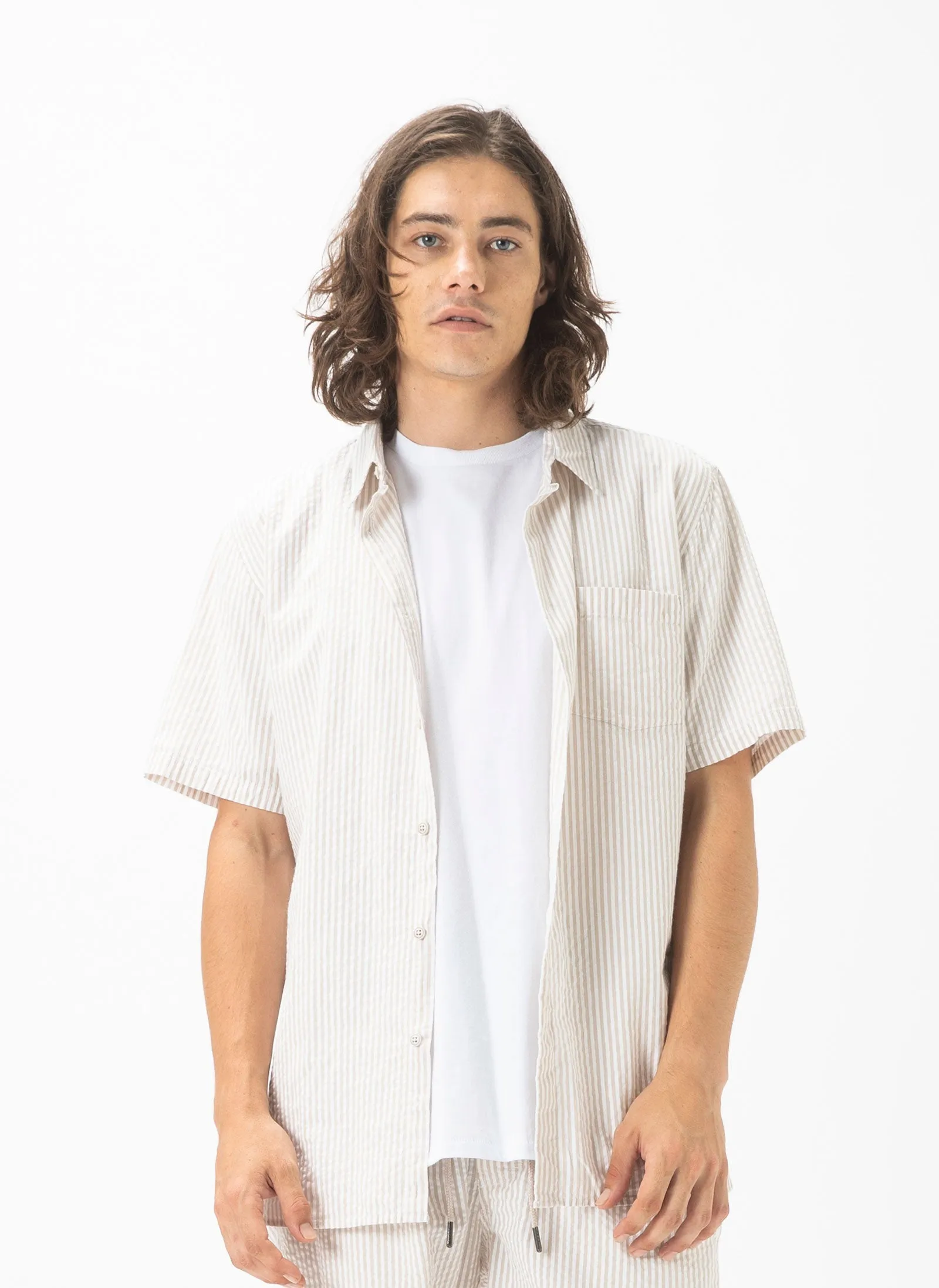 Holiday Shirt Sand Seersucker sold by Barney Cools product image thumbnail 5