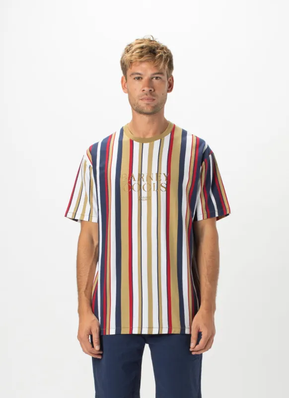 Barney Cools Embro Tee Gold Stripe sold by Barney Cools