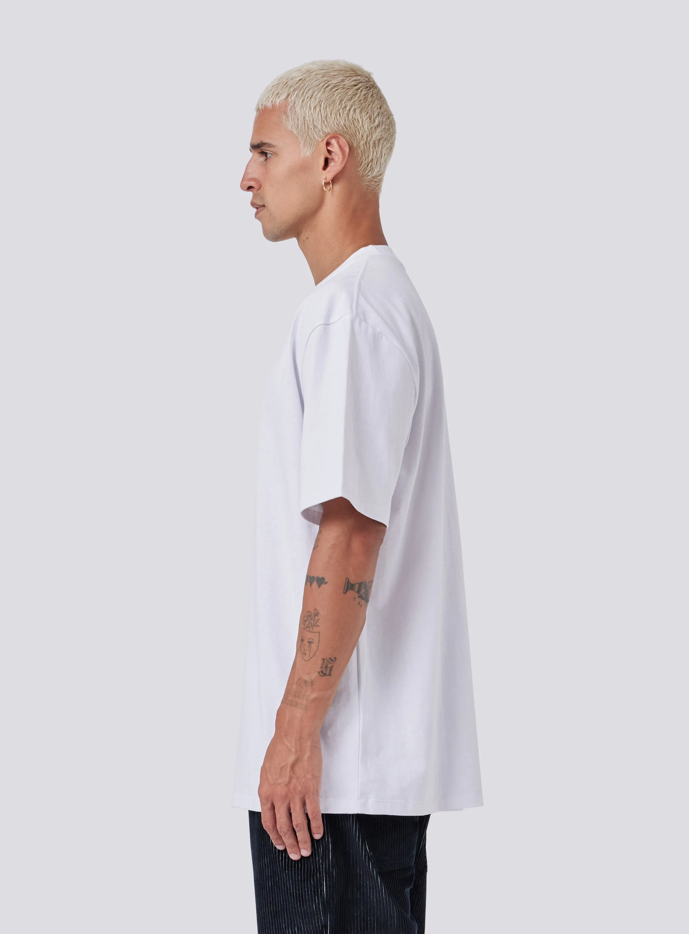 Homie Tee White sold by Barney Cools product image thumbnail 4