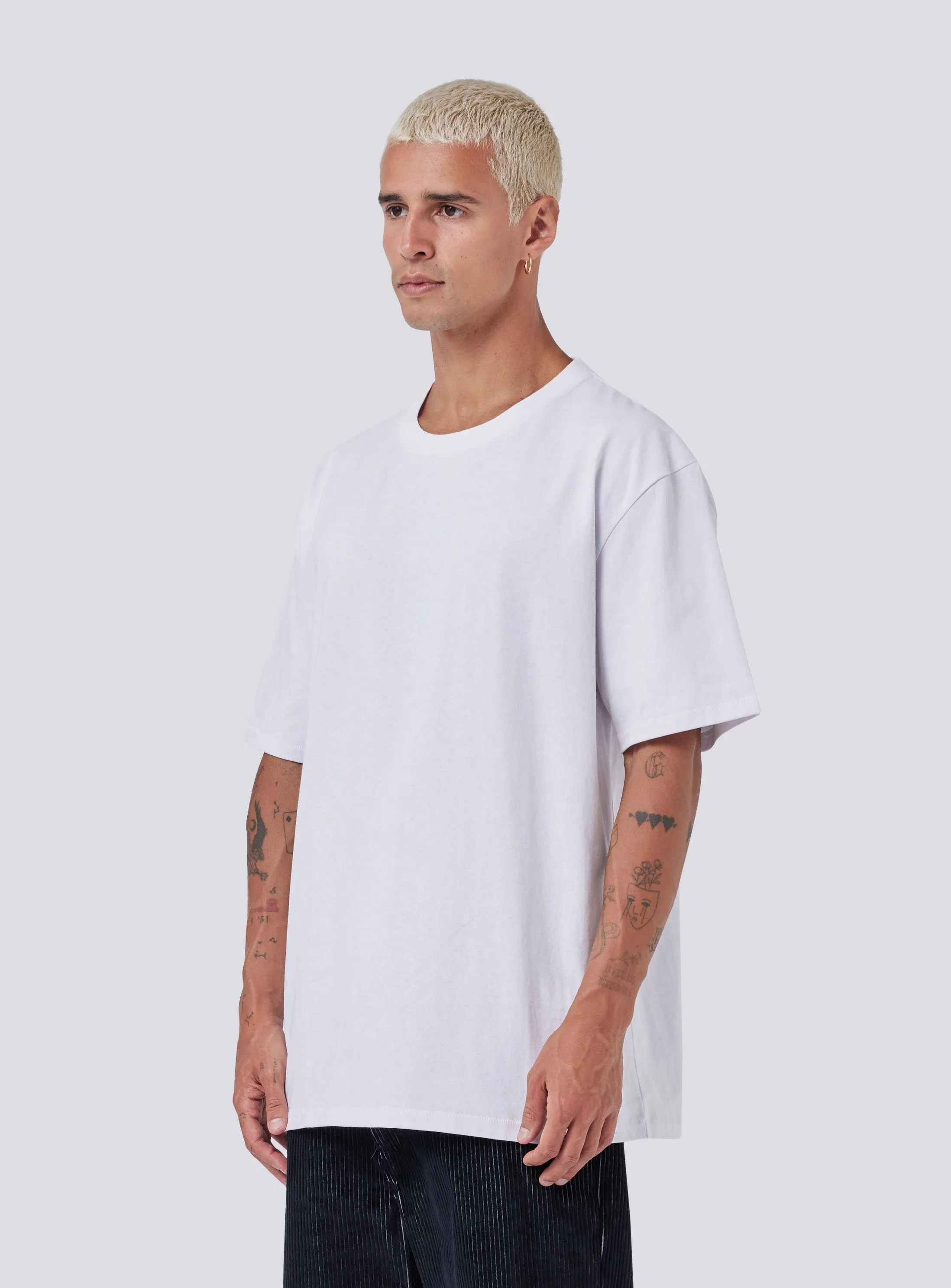 Homie Tee White sold by Barney Cools product image thumbnail 3