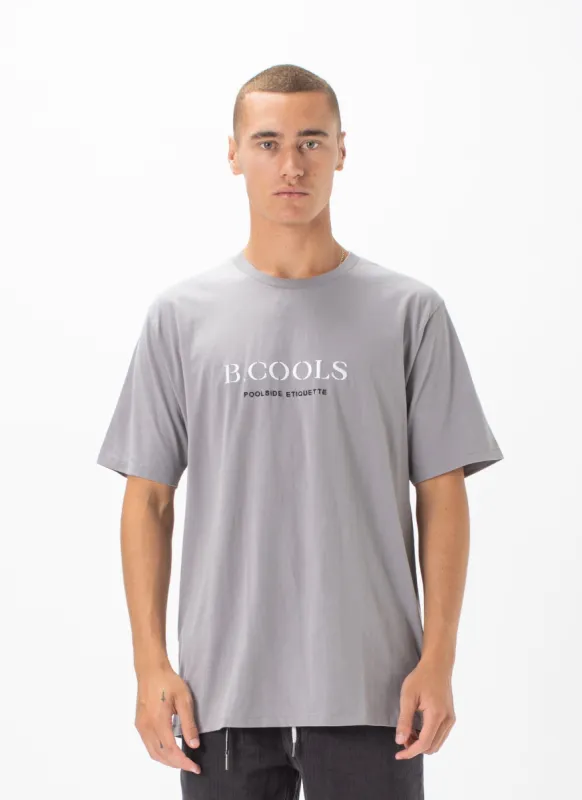 Etiquette Tee Smoke sold by Barney Cools