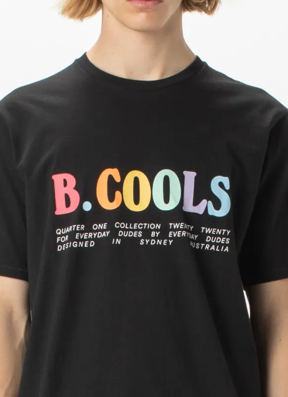 B.Bold Tee Black sold by Barney Cools