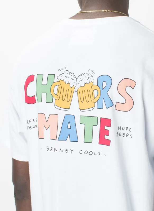 Cheers Mate Tee White sold by Barney Cools