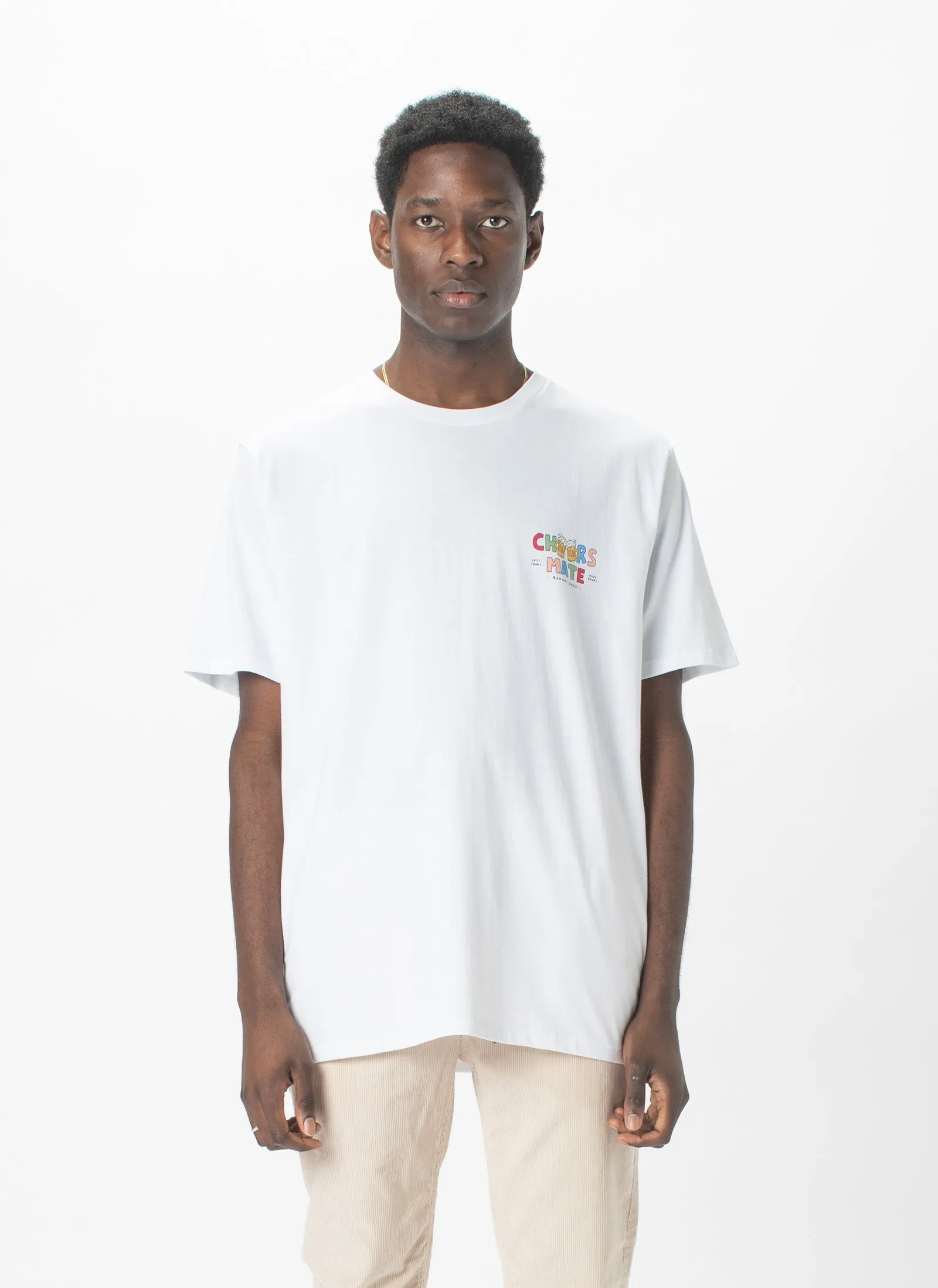 Cheers Mate Tee White sold by Barney Cools product image thumbnail 3