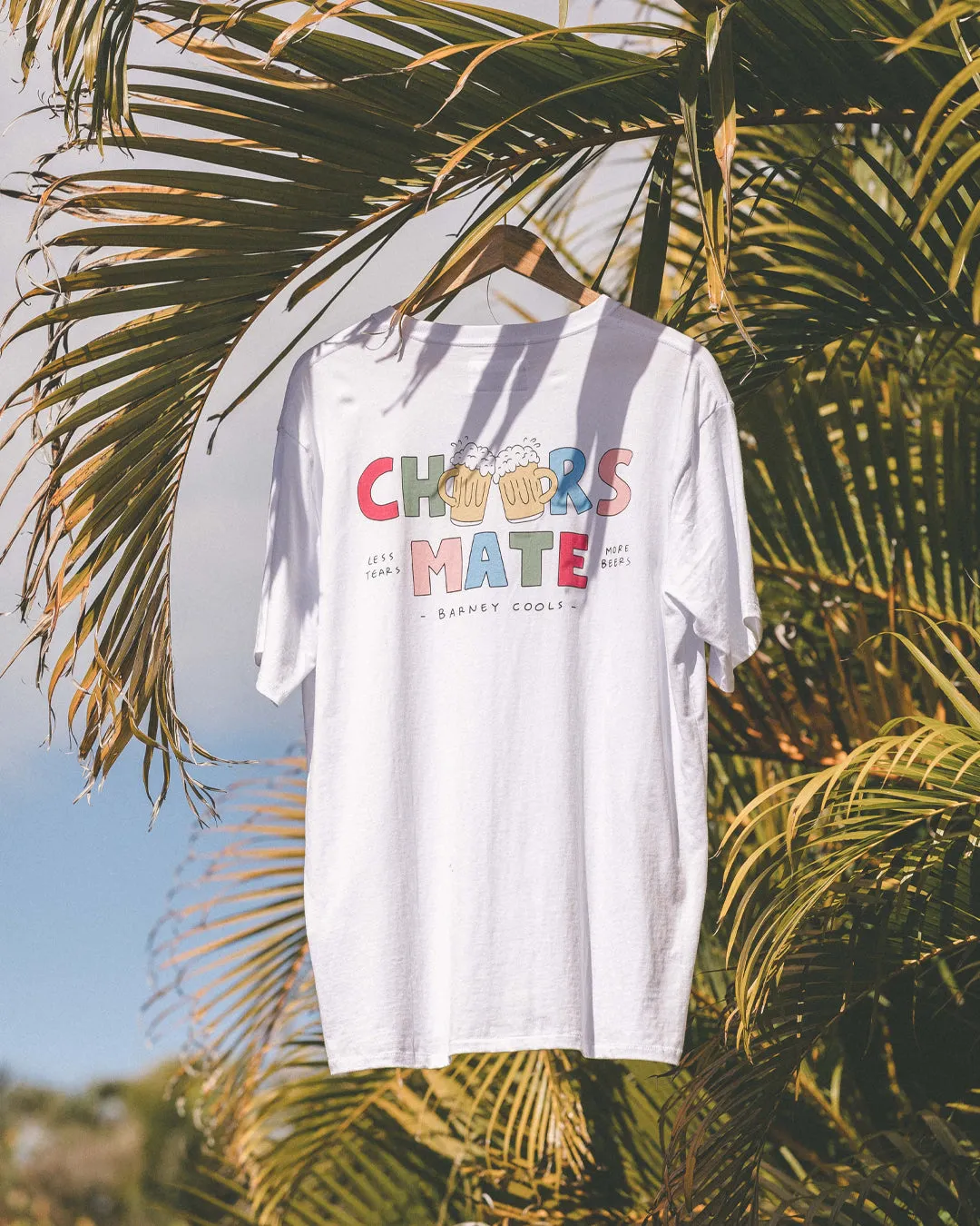 Cheers Mate Tee White sold by Barney Cools product image thumbnail 2