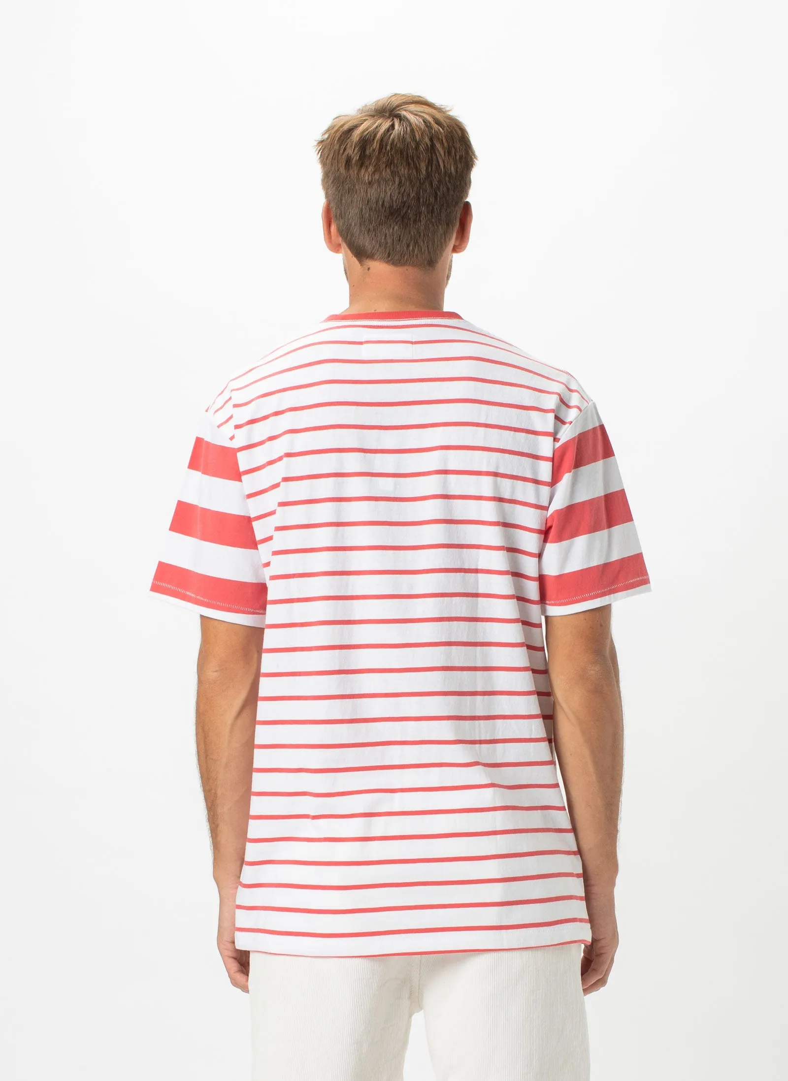 Script Embro Heritage Tee Red Stripe sold by Barney Cools product image thumbnail 5