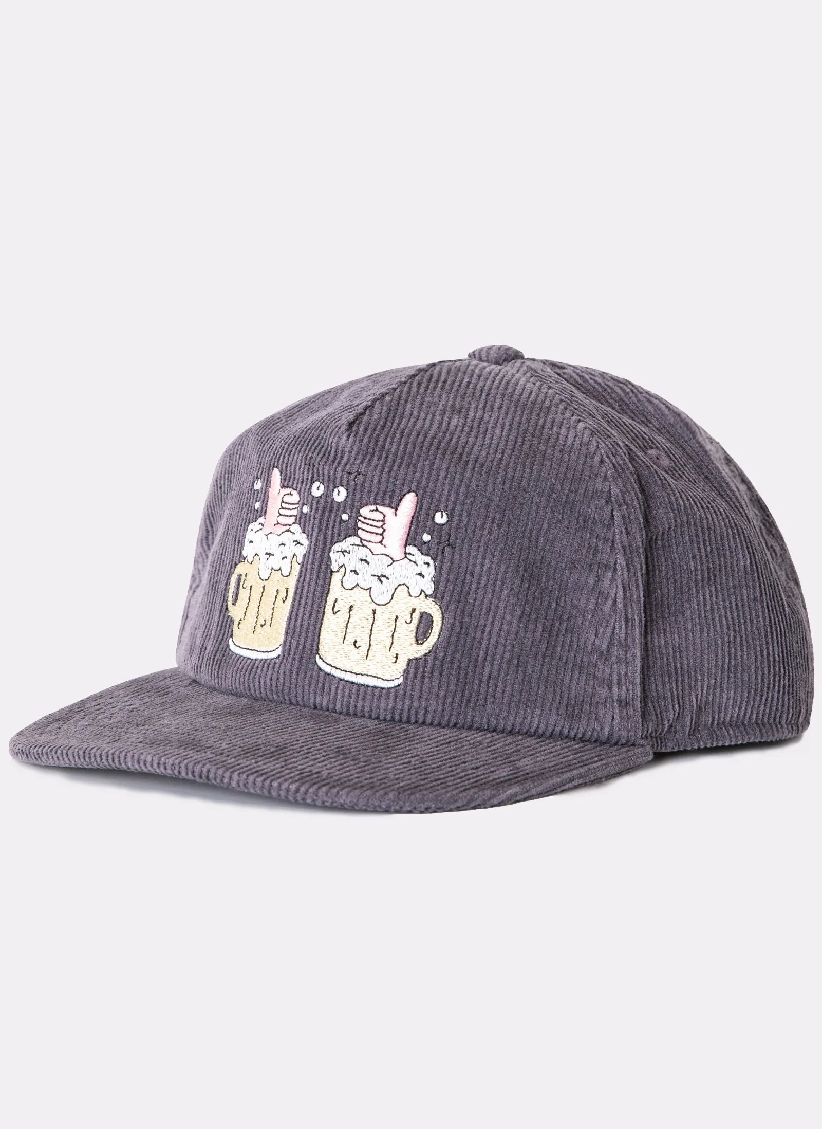 Cheers Cap Charcoal Corduroy sold by Barney Cools product image thumbnail 2