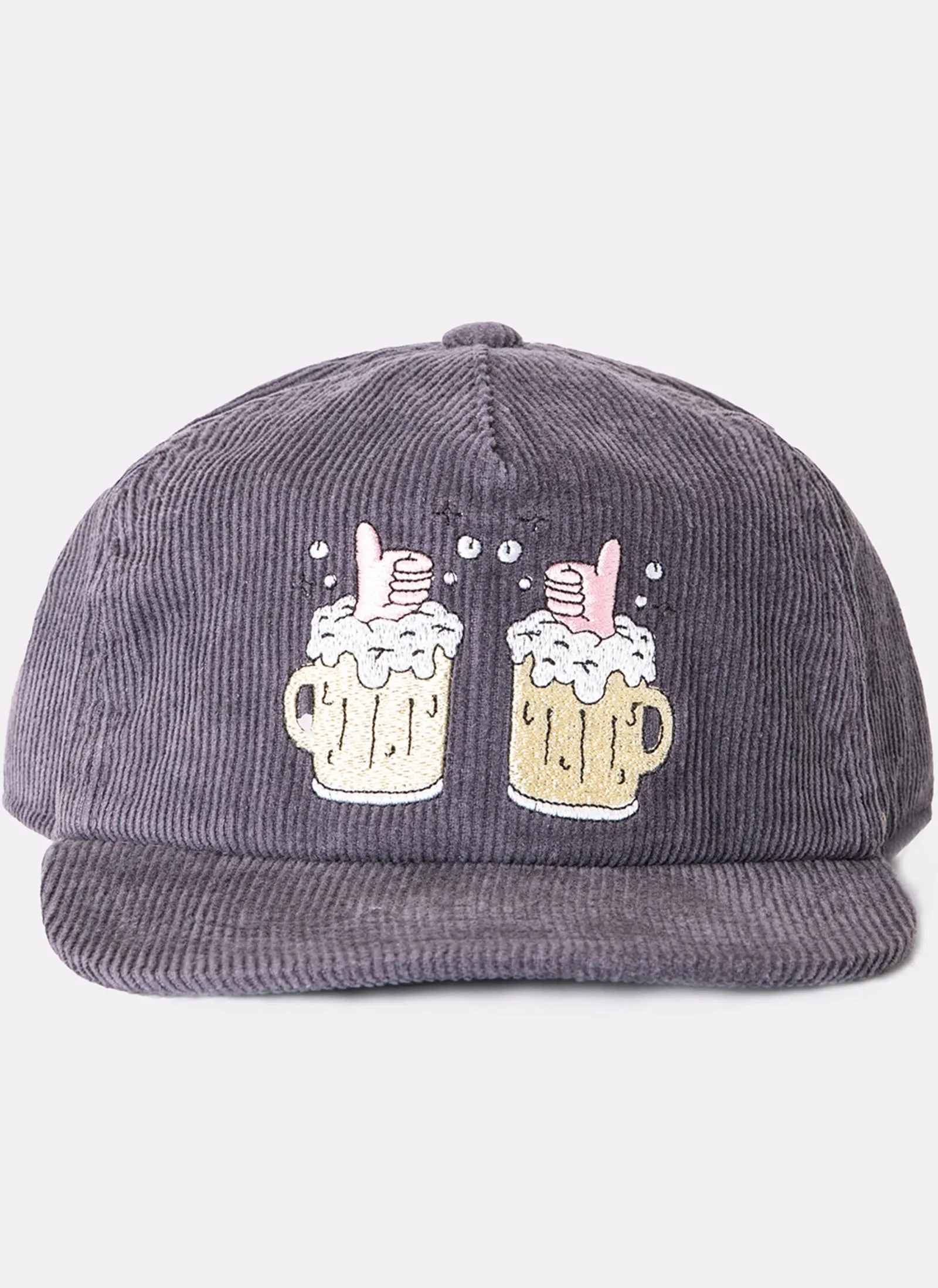 Cheers Cap Charcoal Corduroy sold by Barney Cools